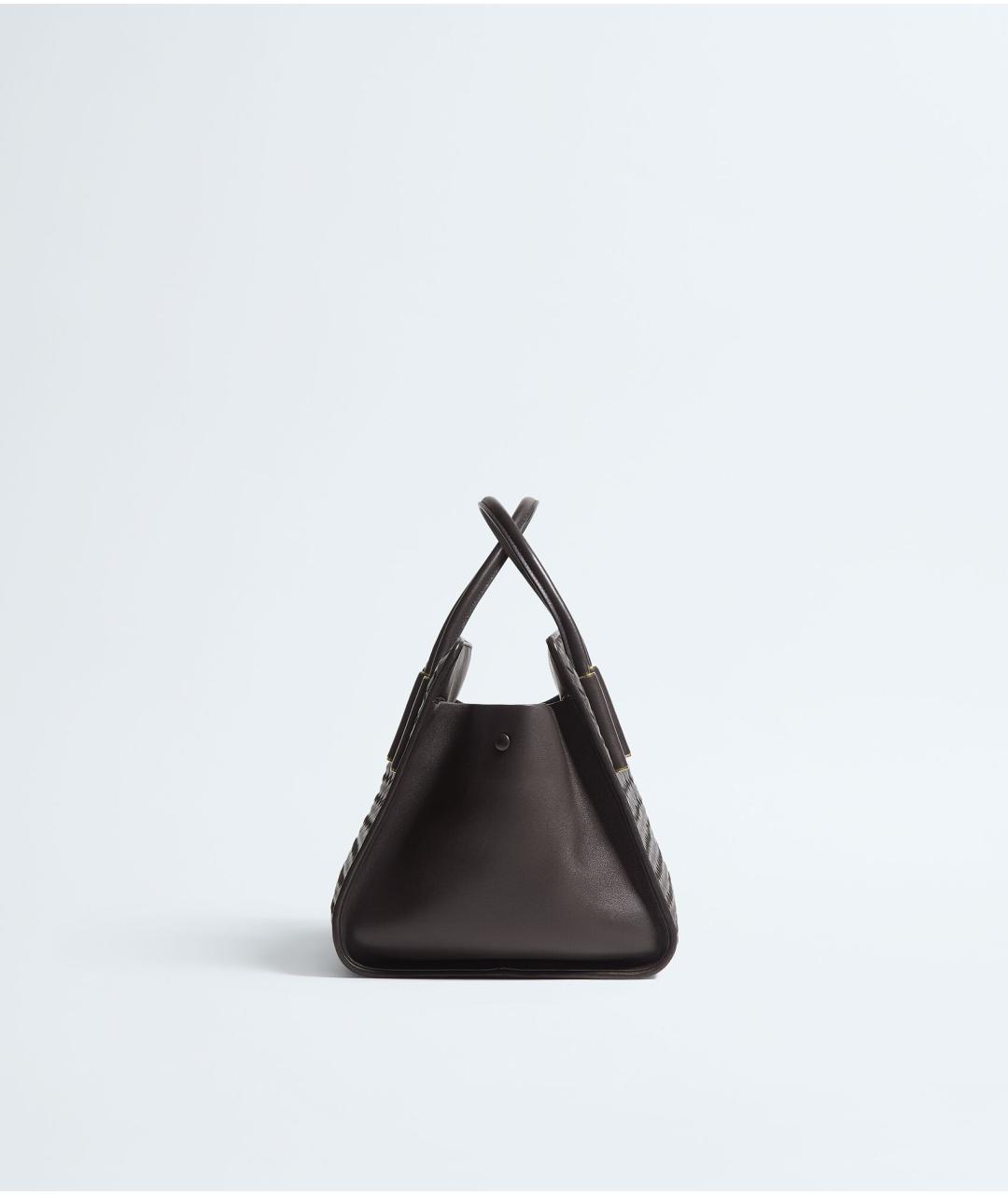 BOTTEGA VENETA Коричневая кожаная сумка тоут, фото 4
