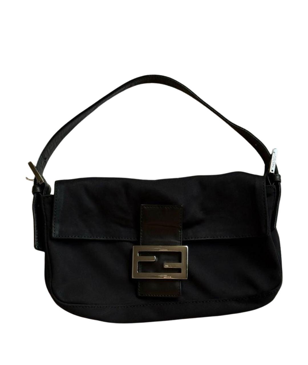 FENDI Черная нейлоновая сумка через плечо, фото 1