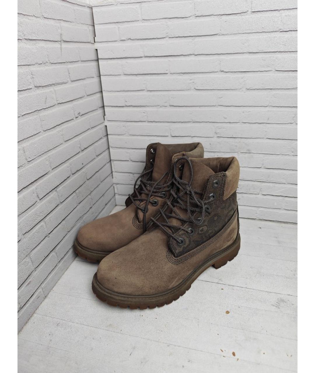 TIMBERLAND Серые нубуковые ботинки, фото 2