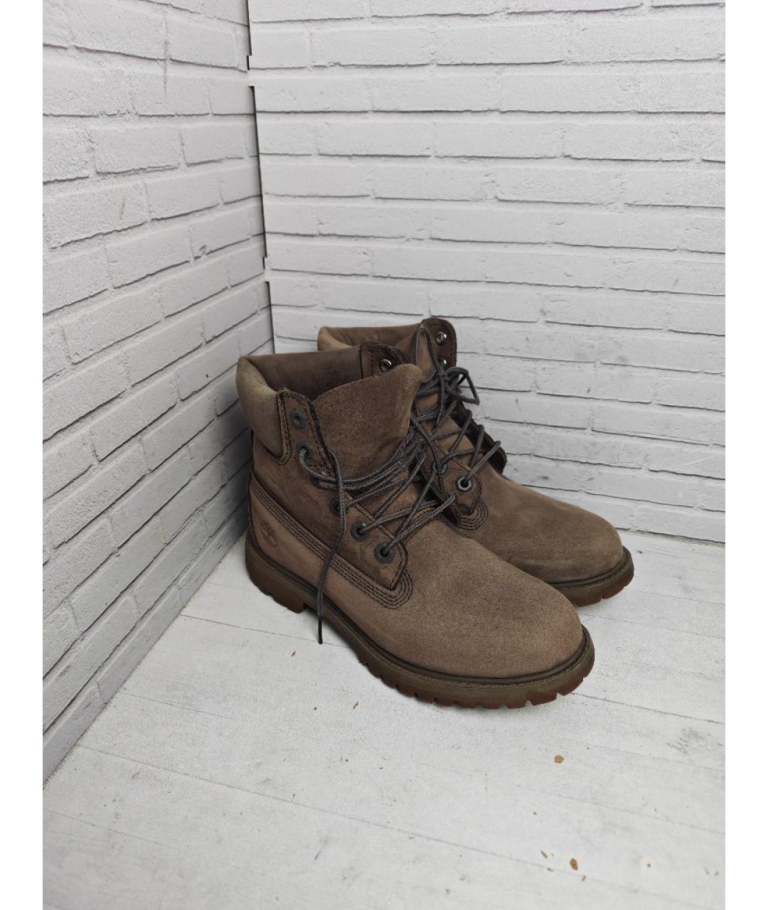 TIMBERLAND Серые нубуковые ботинки, фото 3