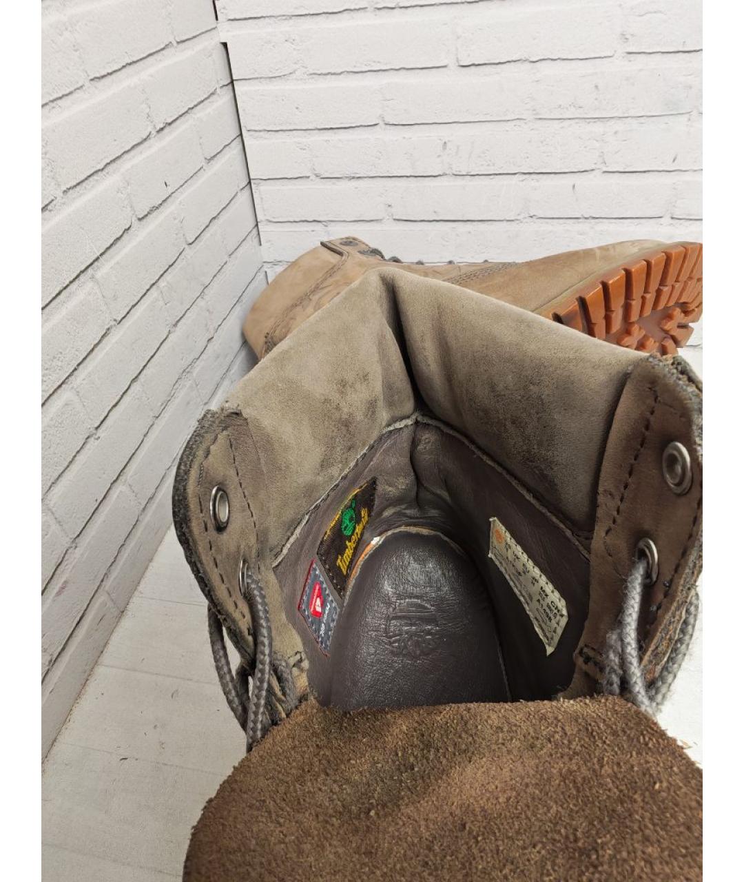 TIMBERLAND Серые нубуковые ботинки, фото 5