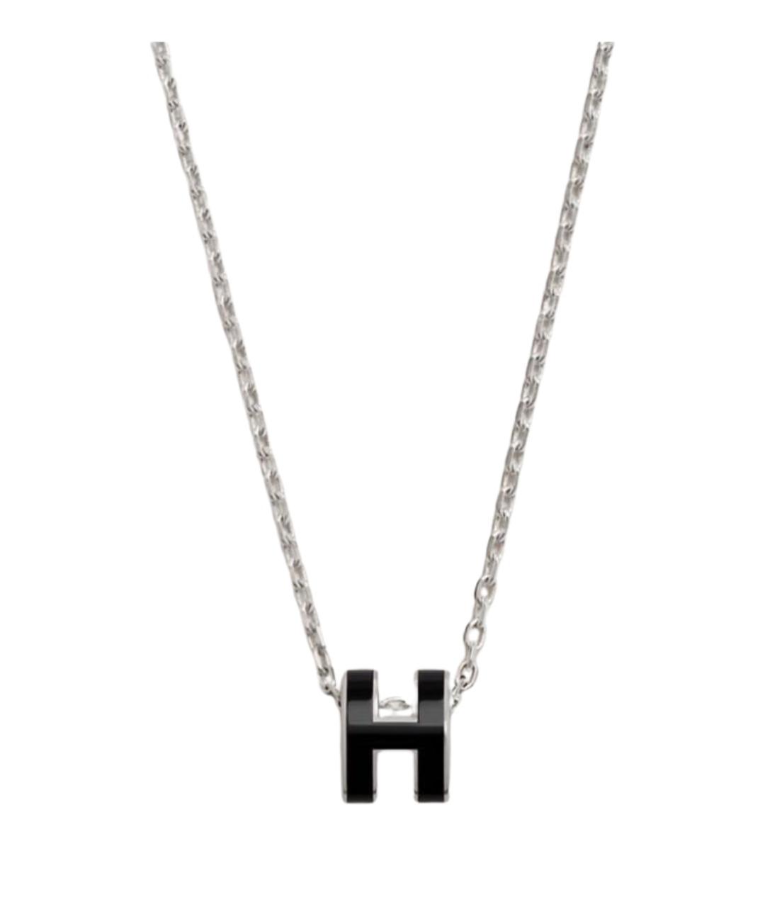 HERMES Черная металлическая подвеска, фото 1