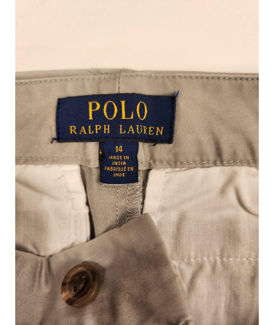 POLO RALPH LAUREN Серые хлопковые детские джинсы, фото 4