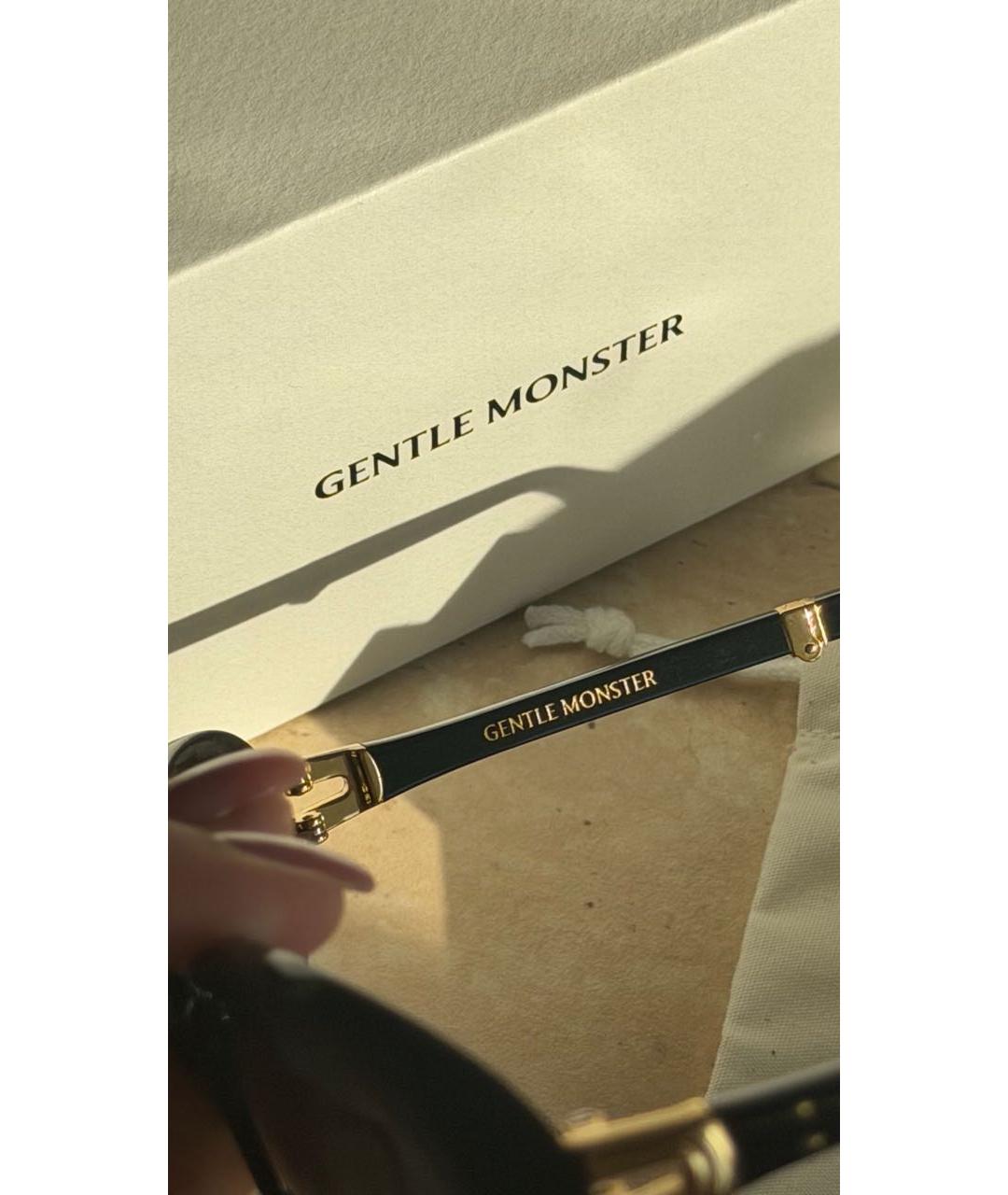 GENTLE MONSTER Черные пластиковые солнцезащитные очки, фото 3