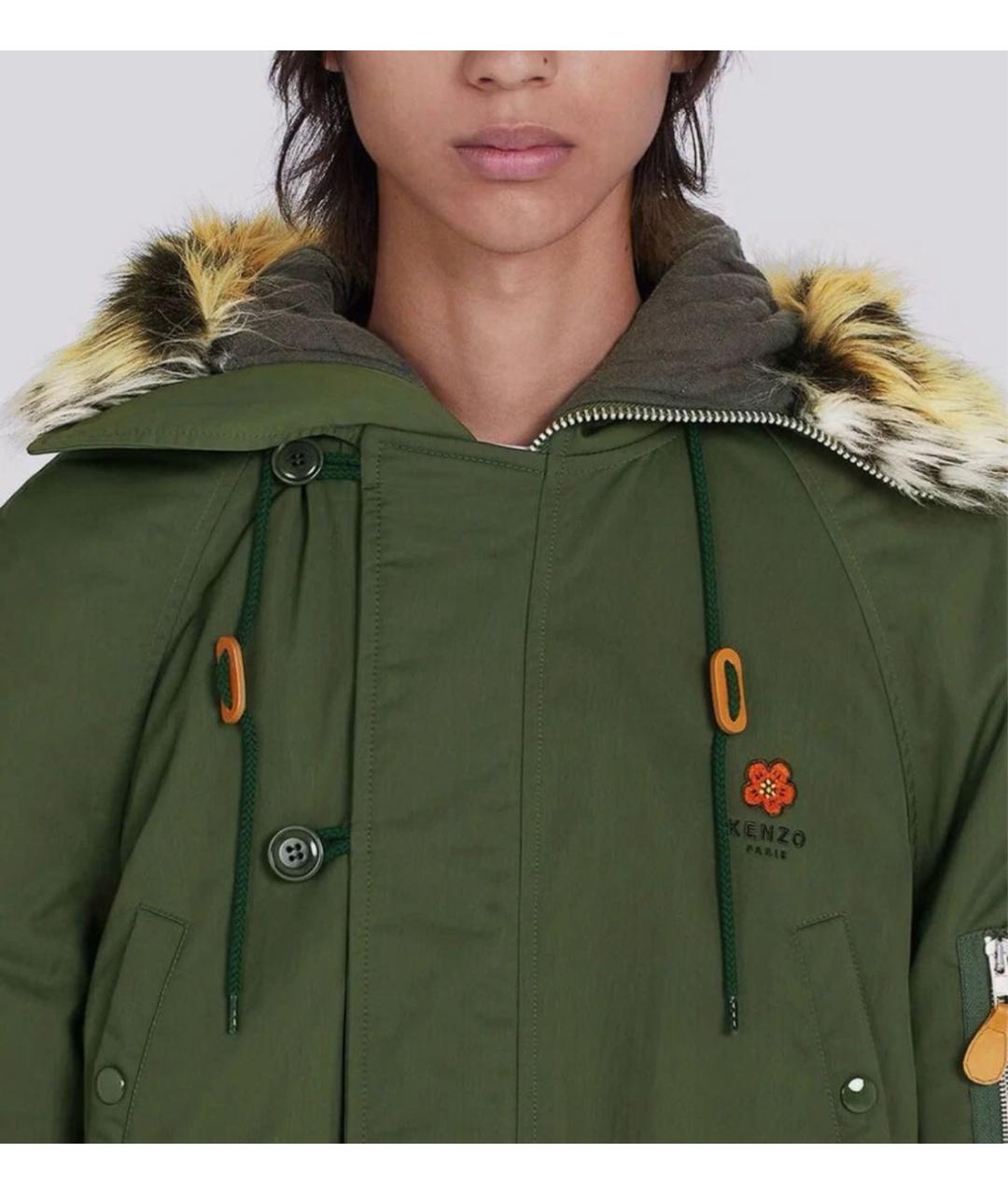 KENZO Зеленая хлопковая парка, фото 5