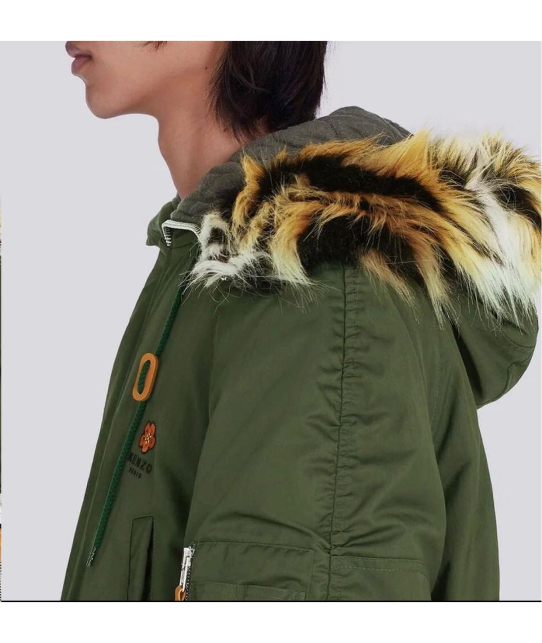 KENZO Зеленая хлопковая парка, фото 4