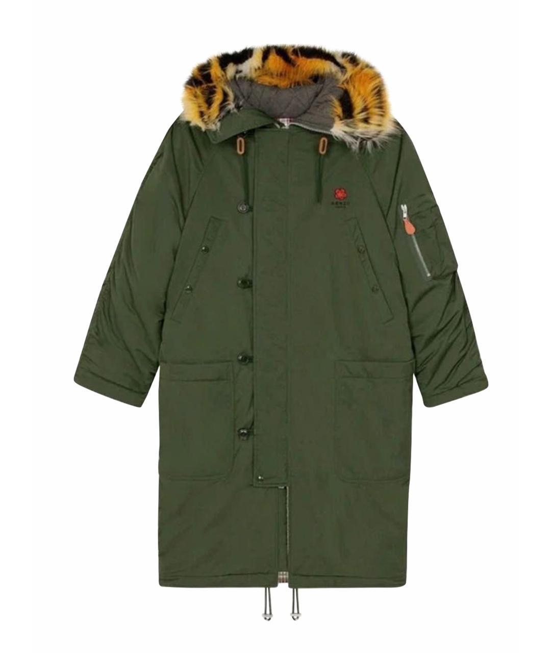 KENZO Зеленая хлопковая парка, фото 1