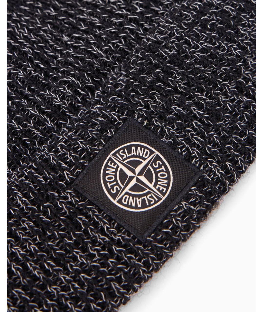 STONE ISLAND Антрацитовая шерстяная шапка, фото 2
