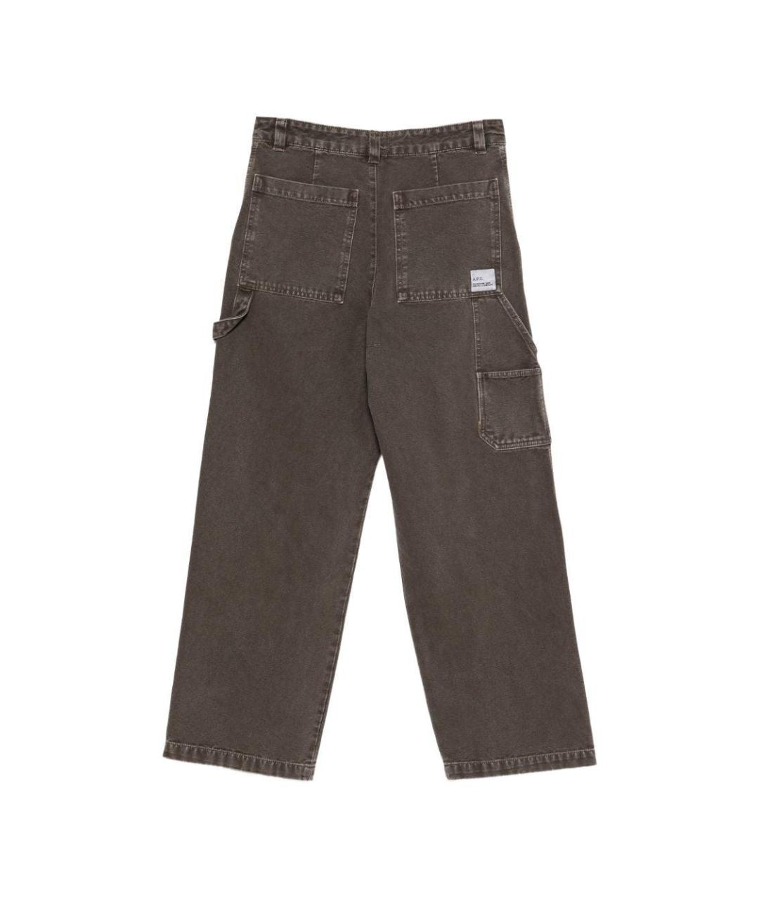 A.P.C. Коричневые хлопковые классические брюки, фото 2