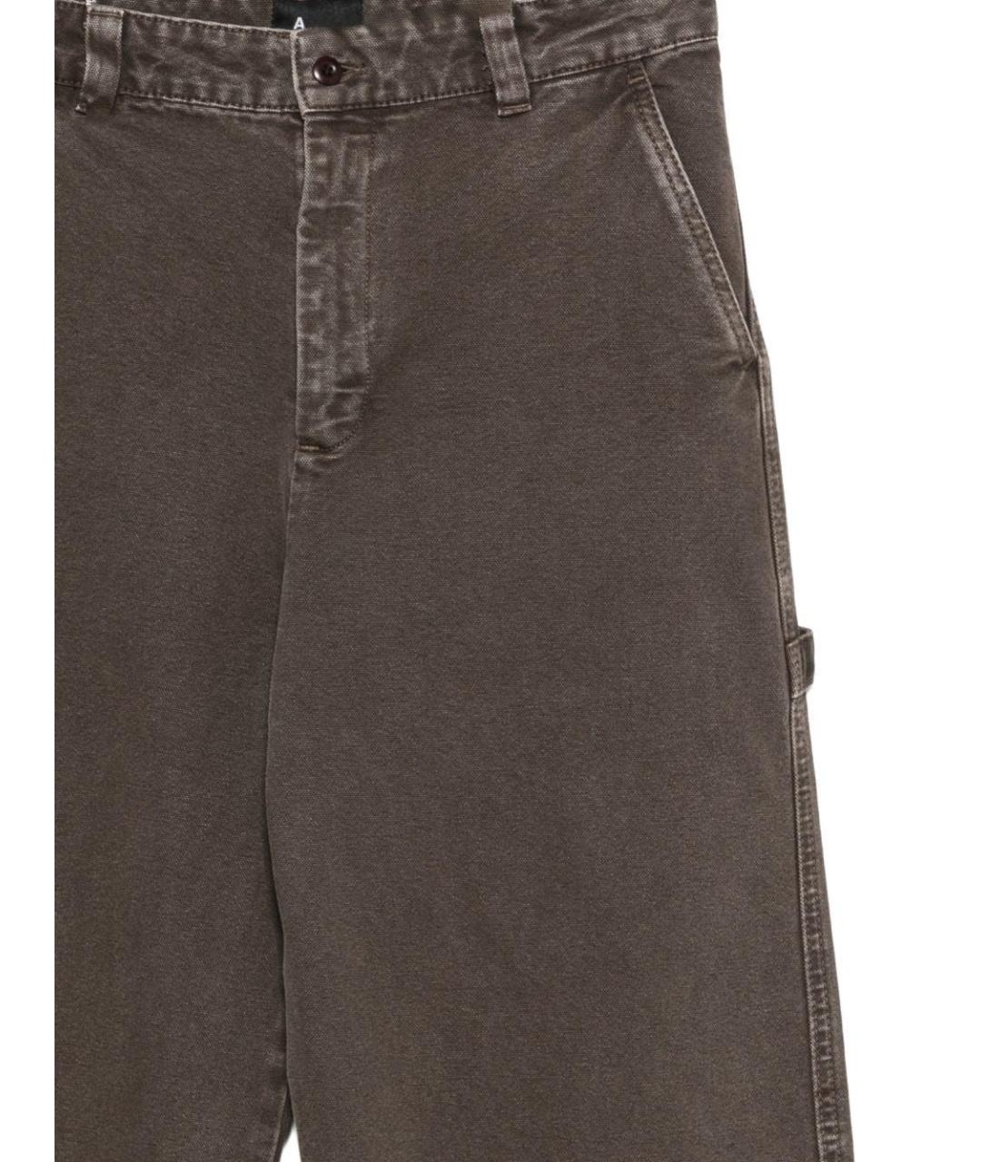 A.P.C. Коричневые хлопковые классические брюки, фото 3