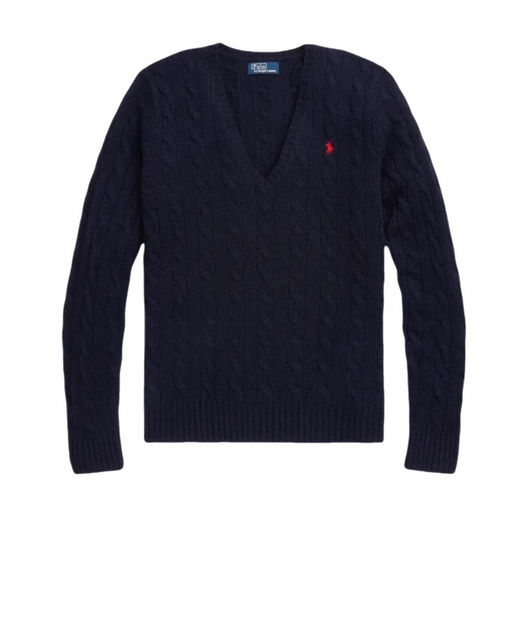 POLO RALPH LAUREN Темно-синий кашемировый джемпер / свитер, фото 1