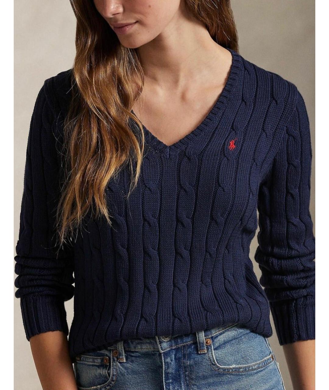 POLO RALPH LAUREN Темно-синий кашемировый джемпер / свитер, фото 3