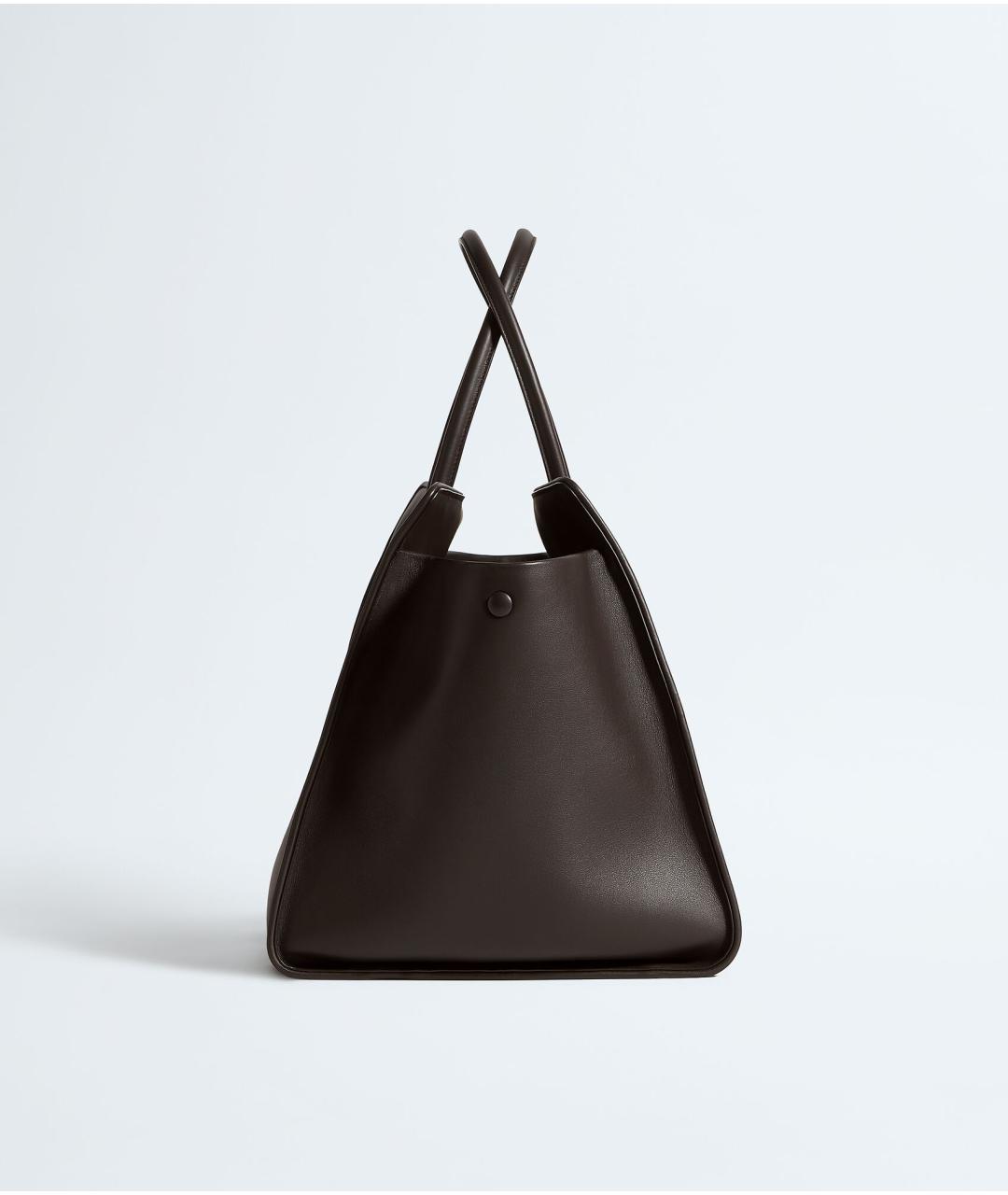 BOTTEGA VENETA Коричневая кожаная сумка тоут, фото 4