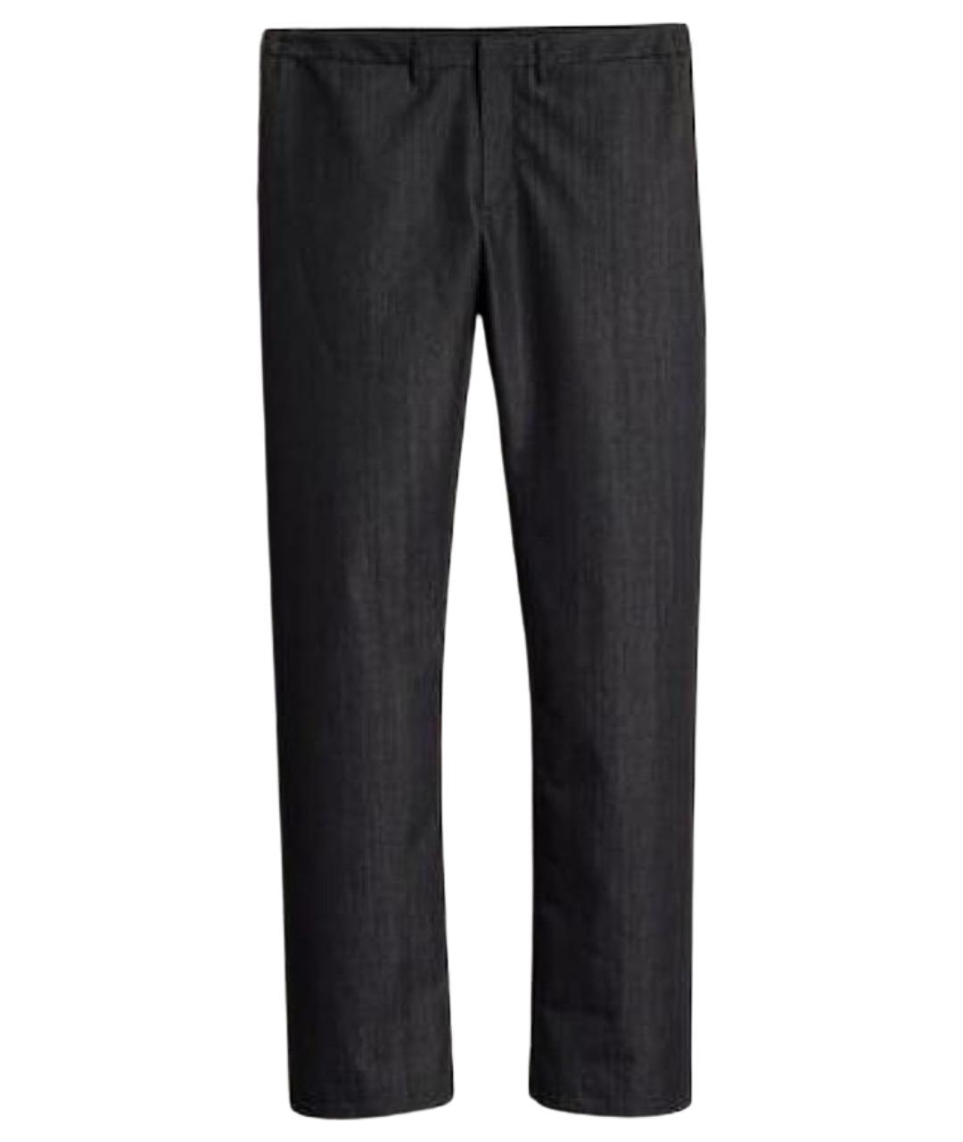 GUCCI Черные хлопковые прямые джинсы, фото 1