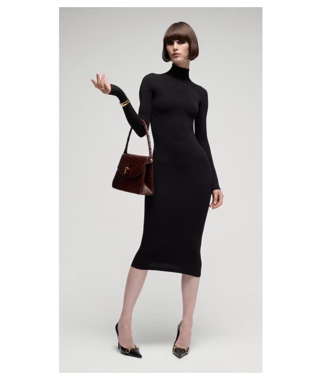 GUCCI Черное полиамидовое повседневное платье, фото 2