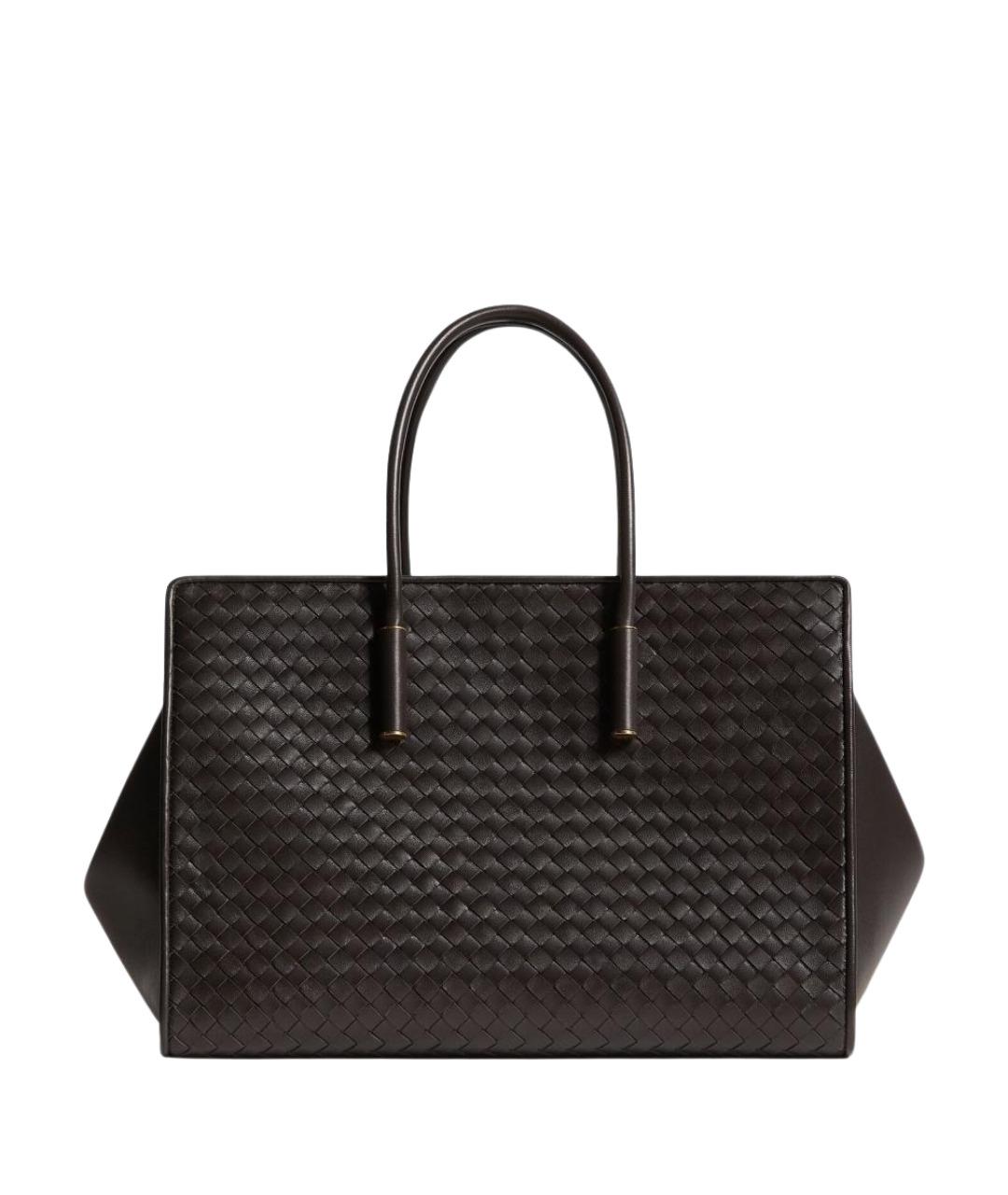 BOTTEGA VENETA Коричневая кожаная сумка тоут, фото 1
