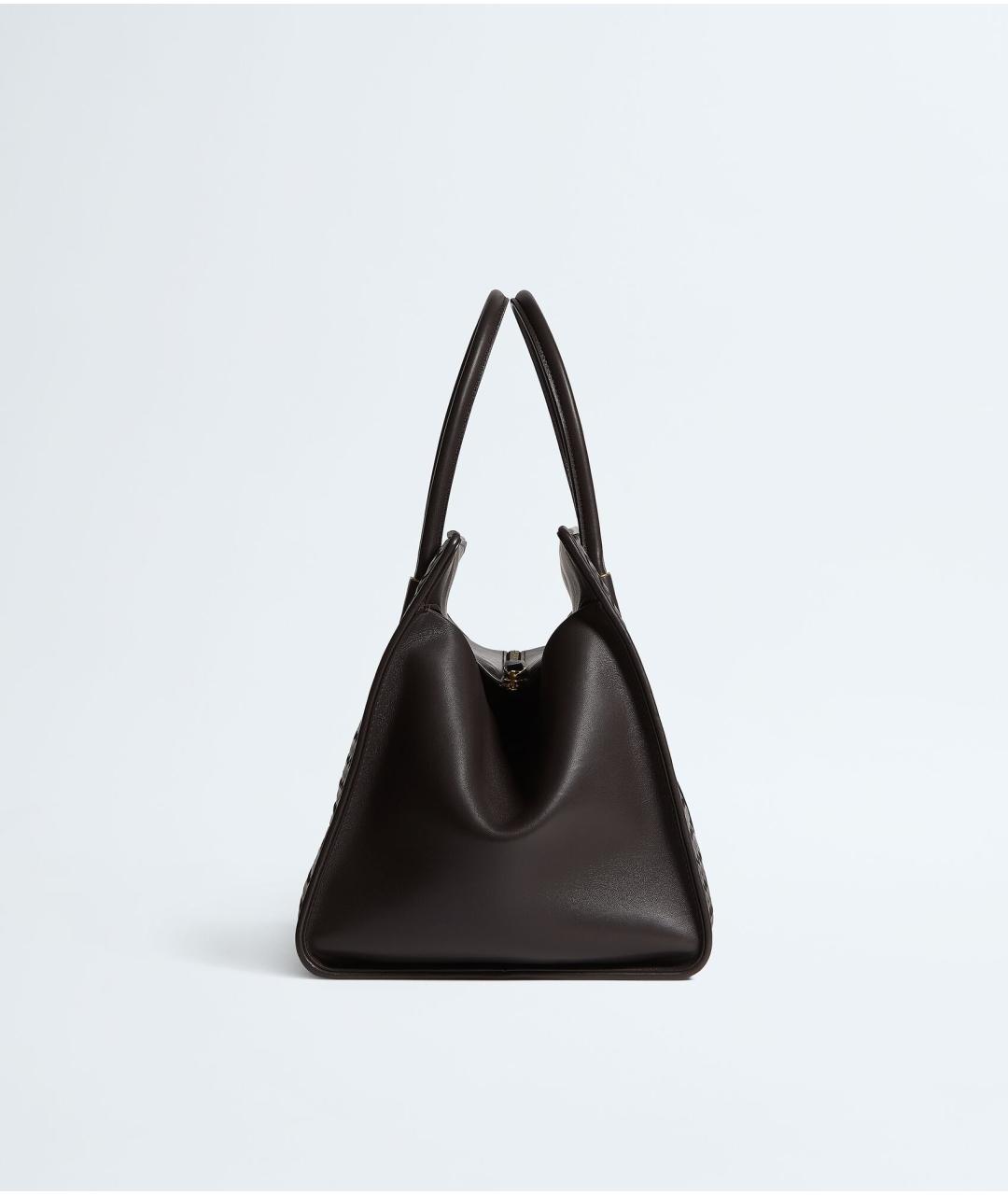 BOTTEGA VENETA Коричневая кожаная сумка тоут, фото 5