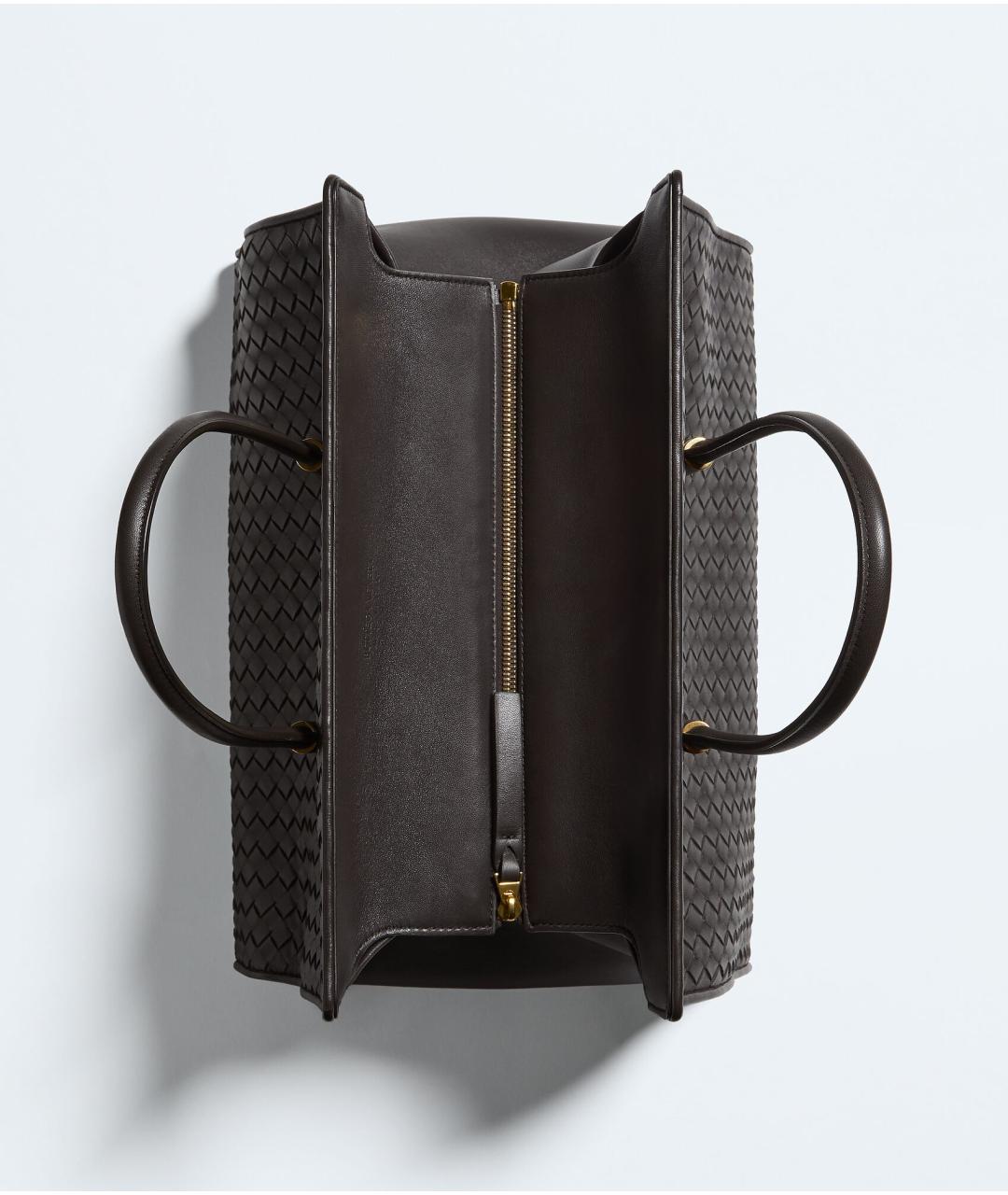 BOTTEGA VENETA Коричневая кожаная сумка тоут, фото 7