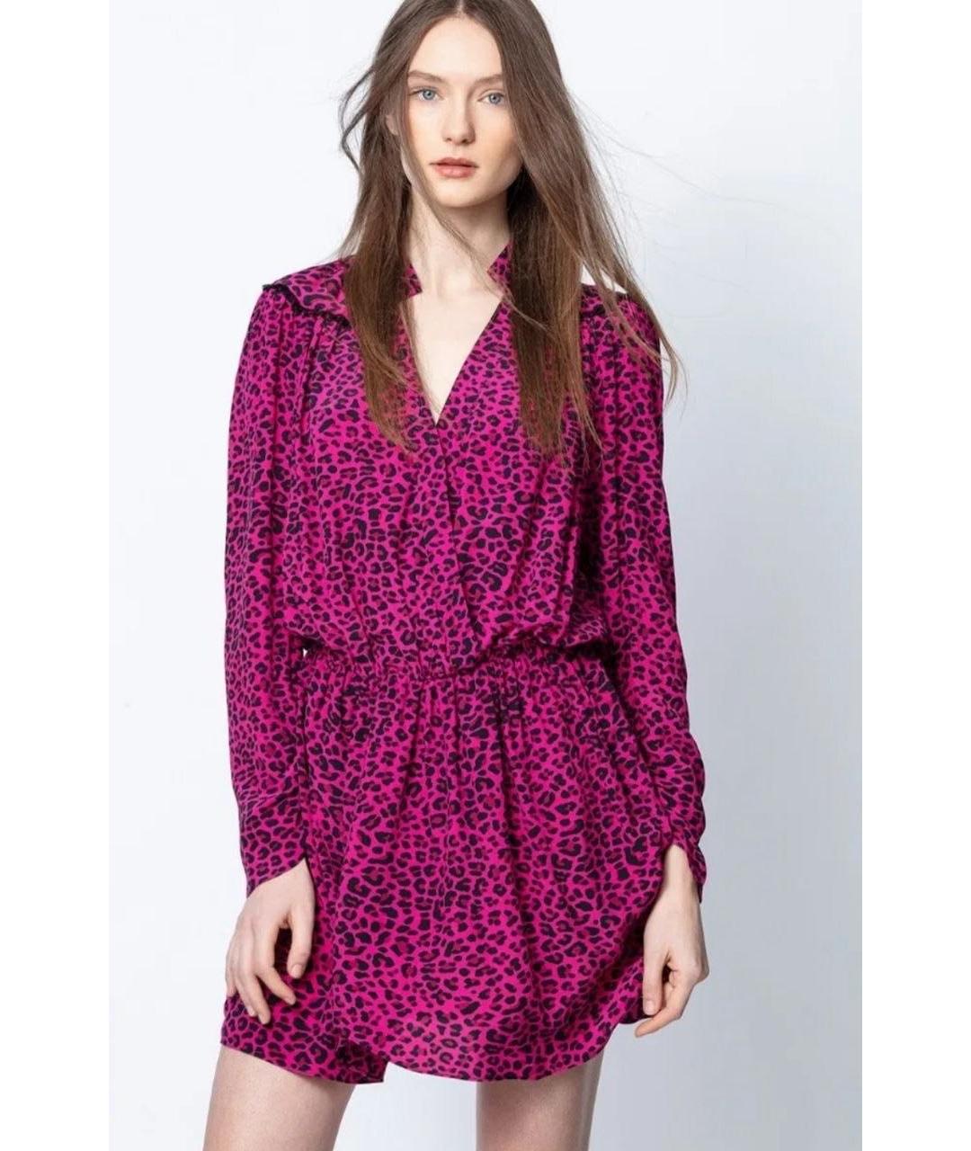 ZADIG & VOLTAIRE Розовое вискозное платье, фото 6