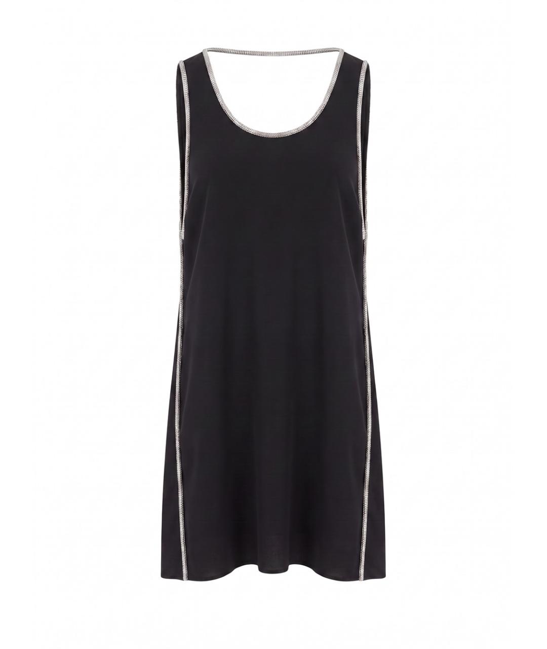 SPORTMAX Черное вискозное повседневное платье, фото 1