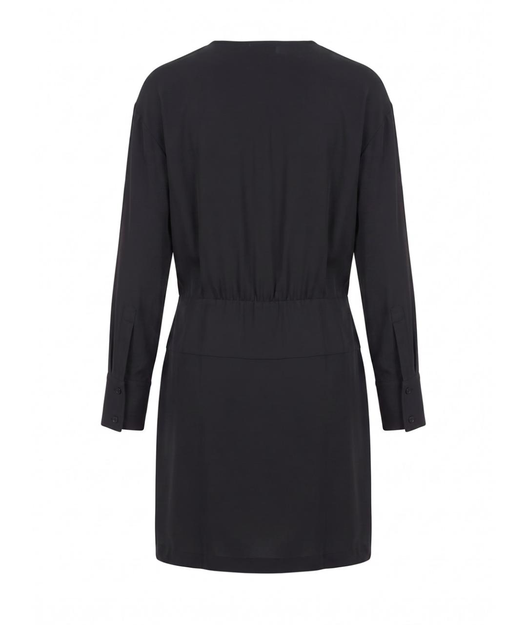 SPORTMAX Черное вискозное повседневное платье, фото 2