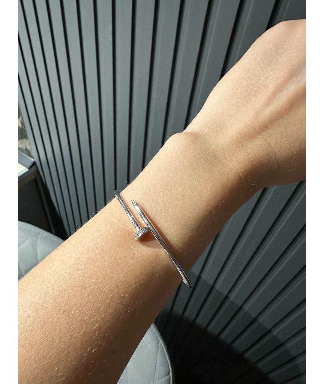 CARTIER Белый браслет из белого золота, фото 7