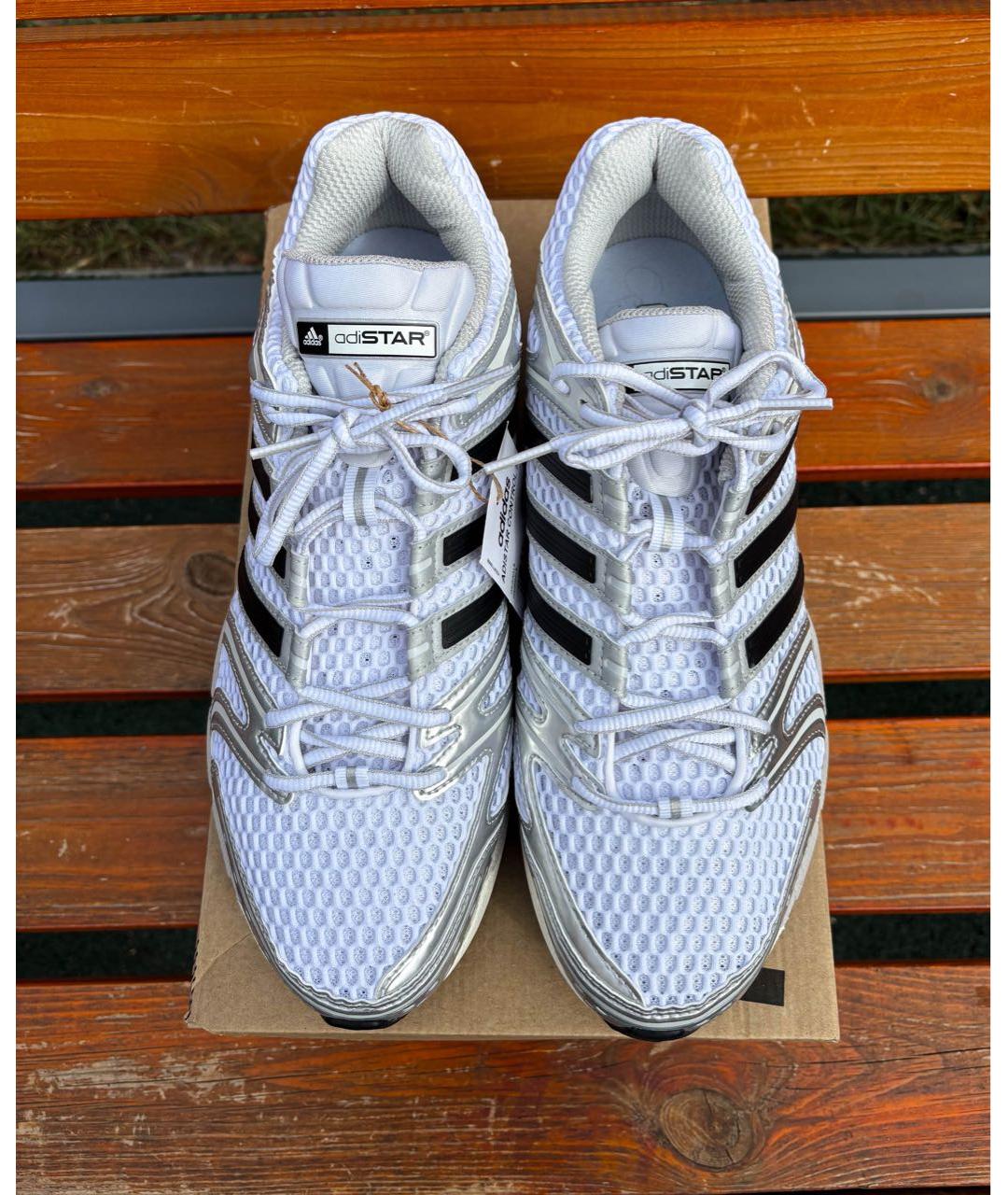 ADIDAS Белые текстильные низкие кроссовки / кеды, фото 2