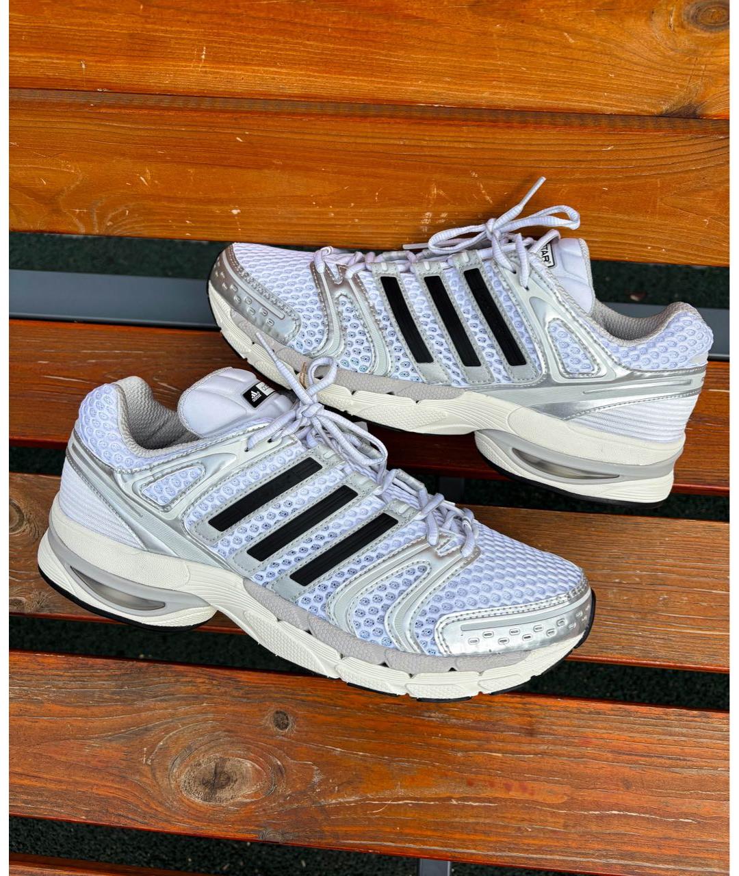 ADIDAS Белые текстильные низкие кроссовки / кеды, фото 8