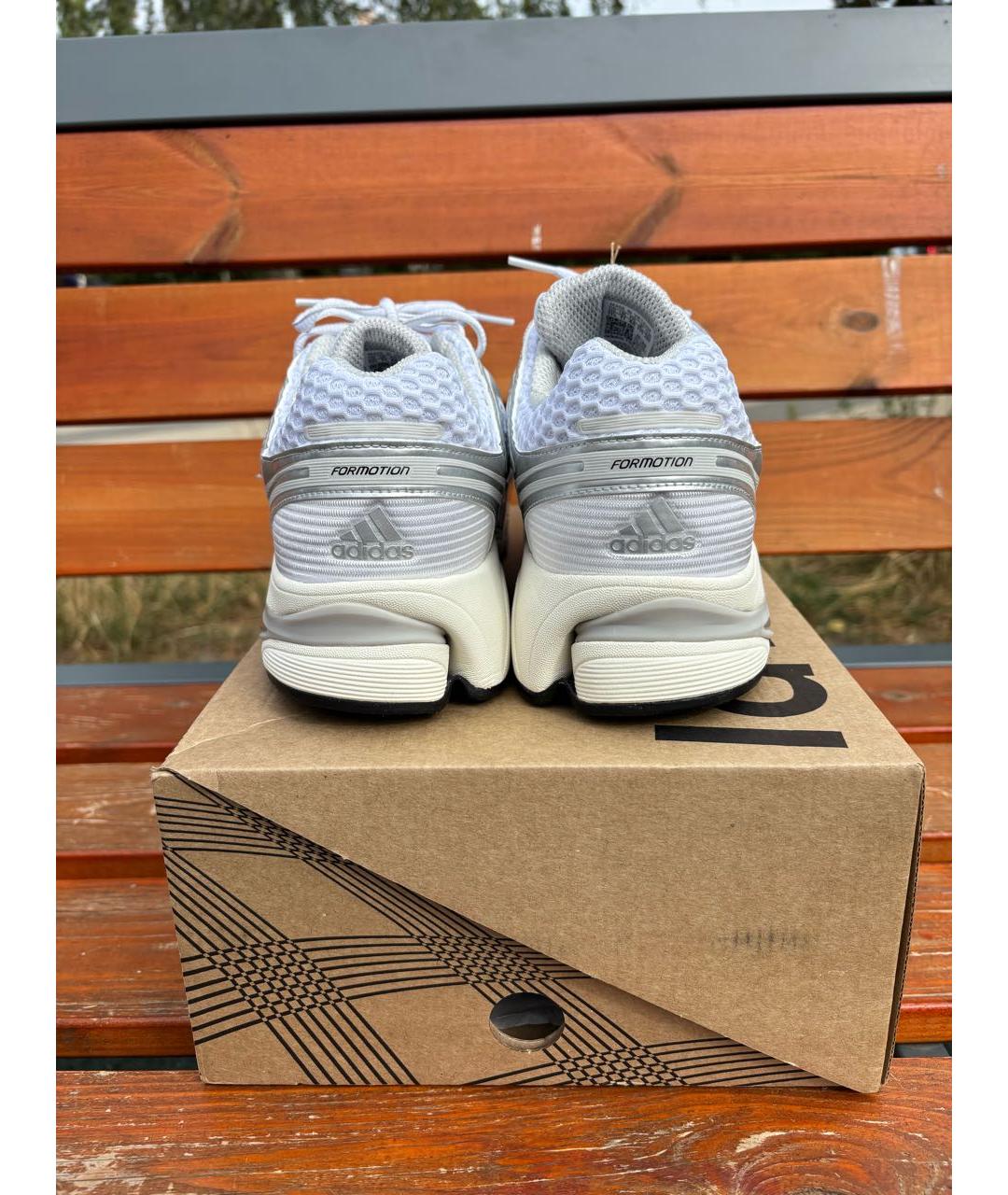 ADIDAS Белые текстильные низкие кроссовки / кеды, фото 4