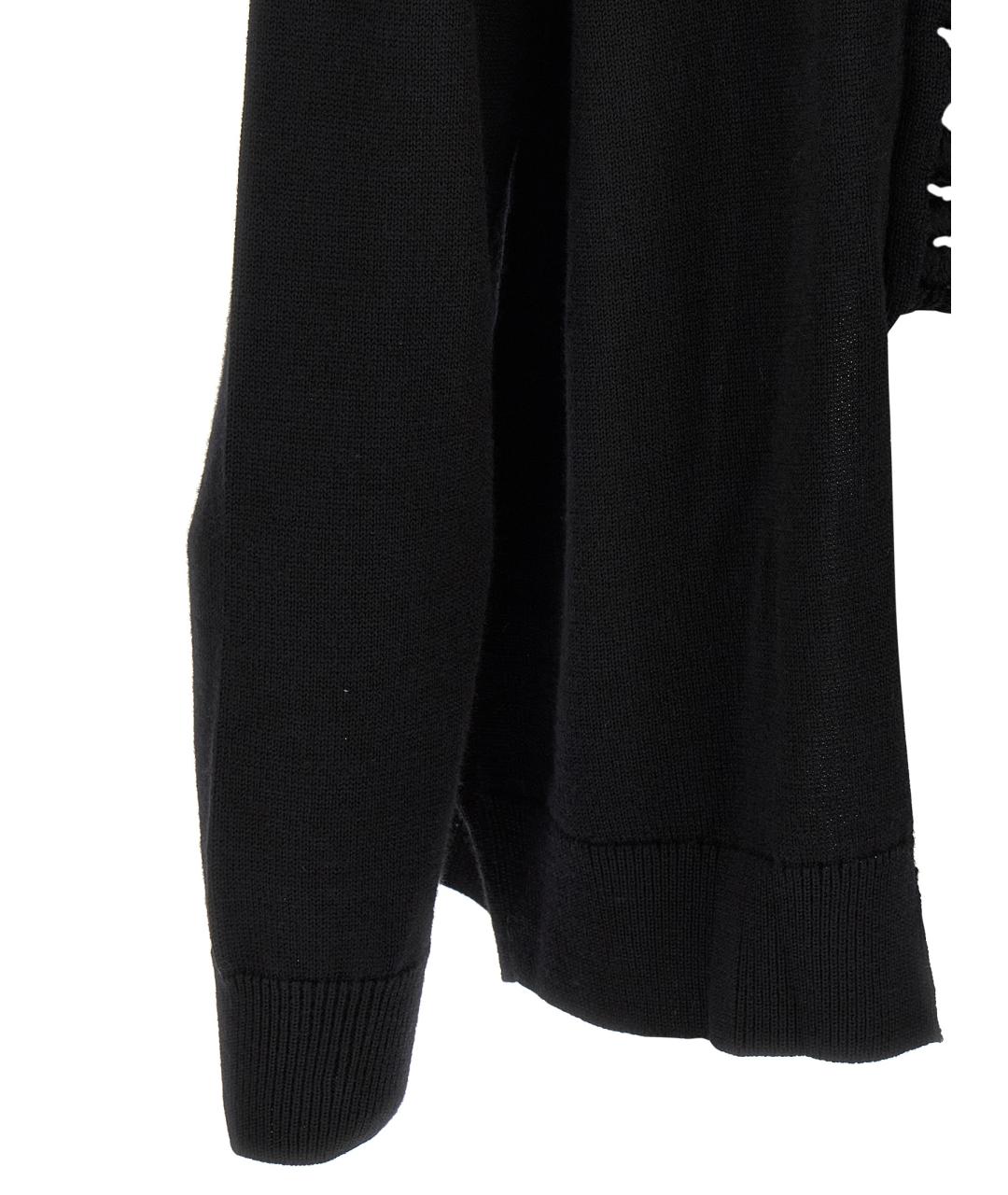 COMME DES GARÇONS HOMME PLUS Черный шерстяной кардиган, фото 4