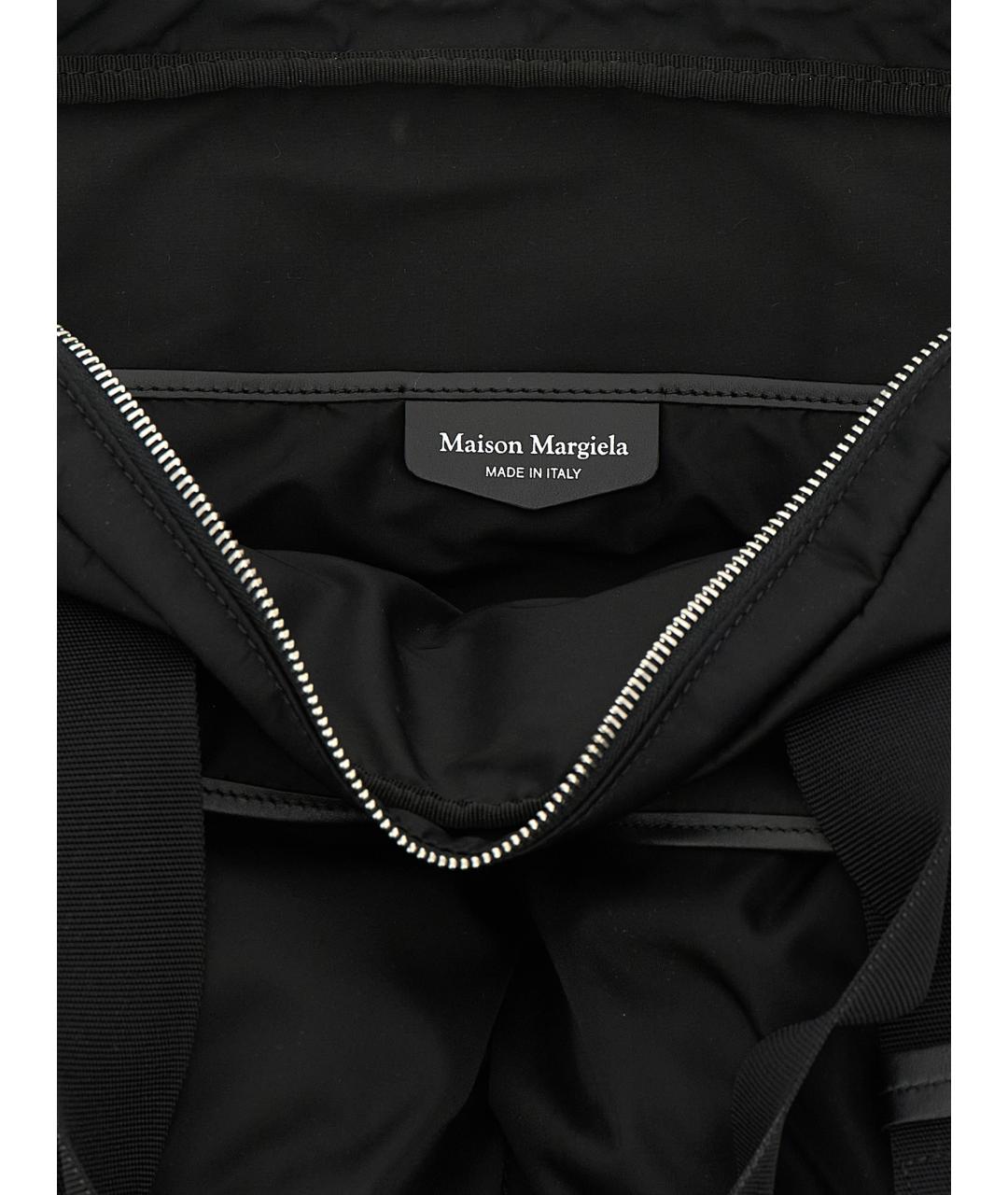 MAISON MARGIELA Черная нейлоновая сумка тоут, фото 4