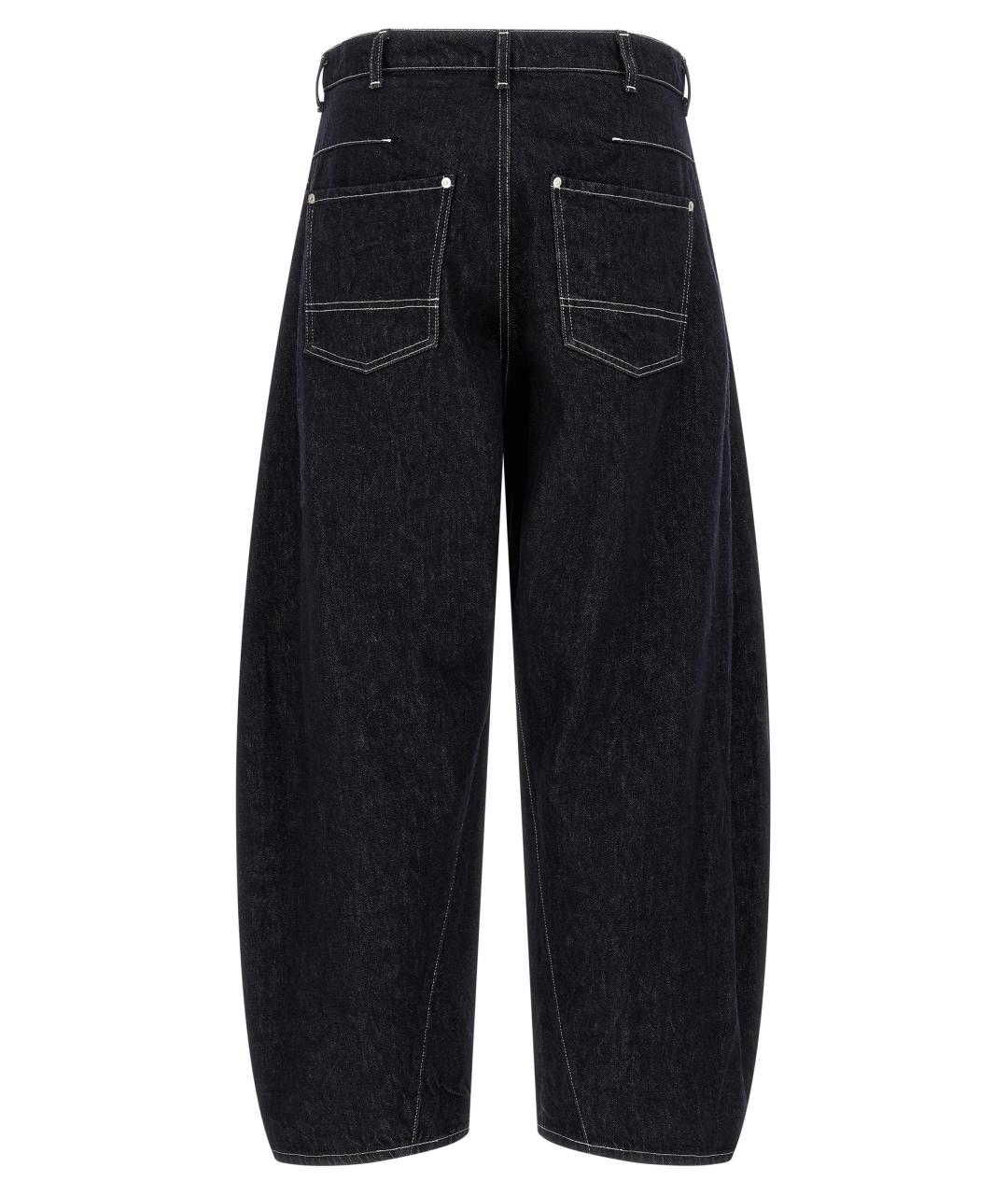 COMME DES GARÇONS HOMME PLUS Синие хлопковые прямые джинсы, фото 2