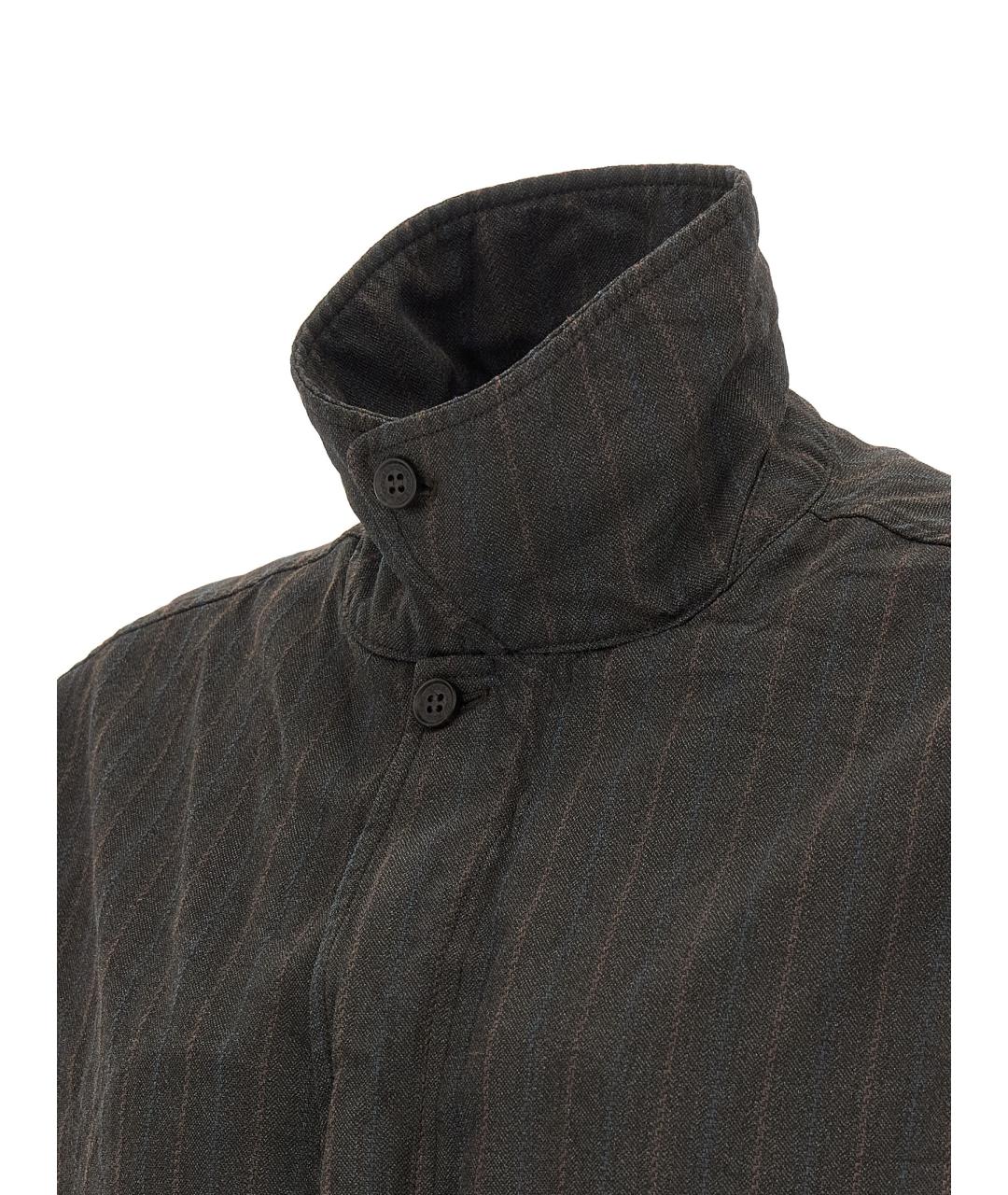 COMME DES GARÇONS HOMME PLUS Коричневая полиэстеровая куртка, фото 5