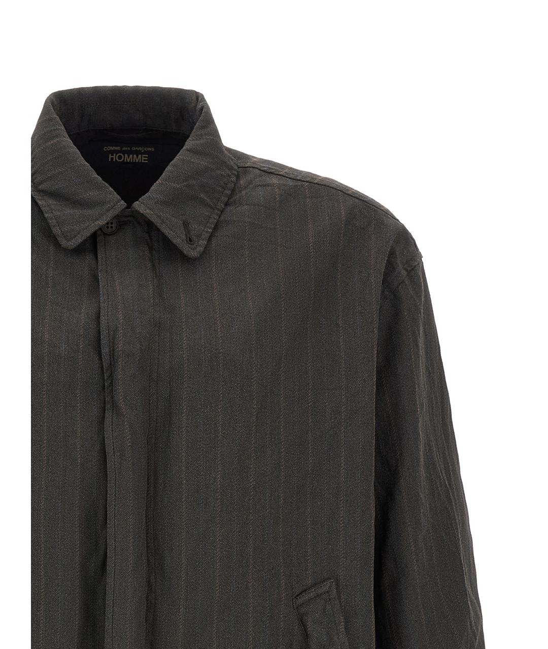 COMME DES GARÇONS HOMME PLUS Коричневая полиэстеровая куртка, фото 3