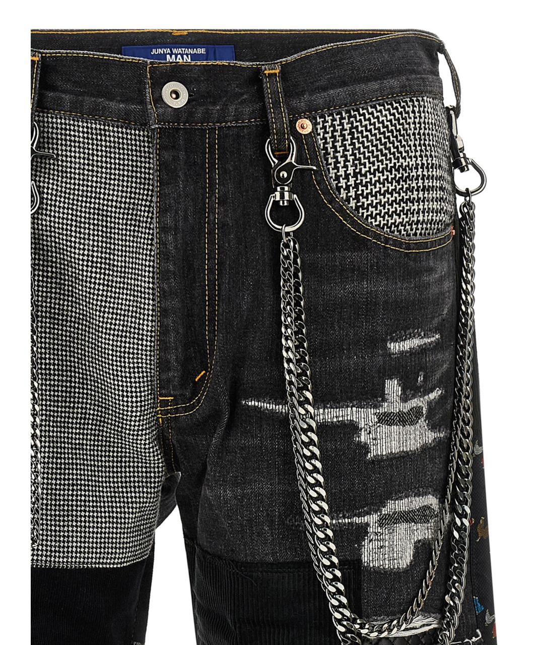 JUNYA WATANABE Синие хлопковые прямые джинсы, фото 3