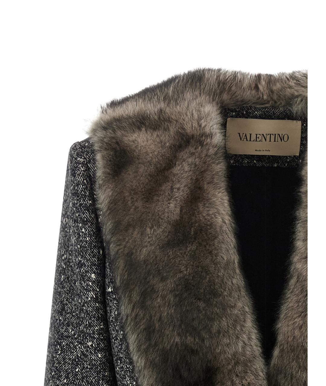 VALENTINO Серое шерстяное пальто, фото 3