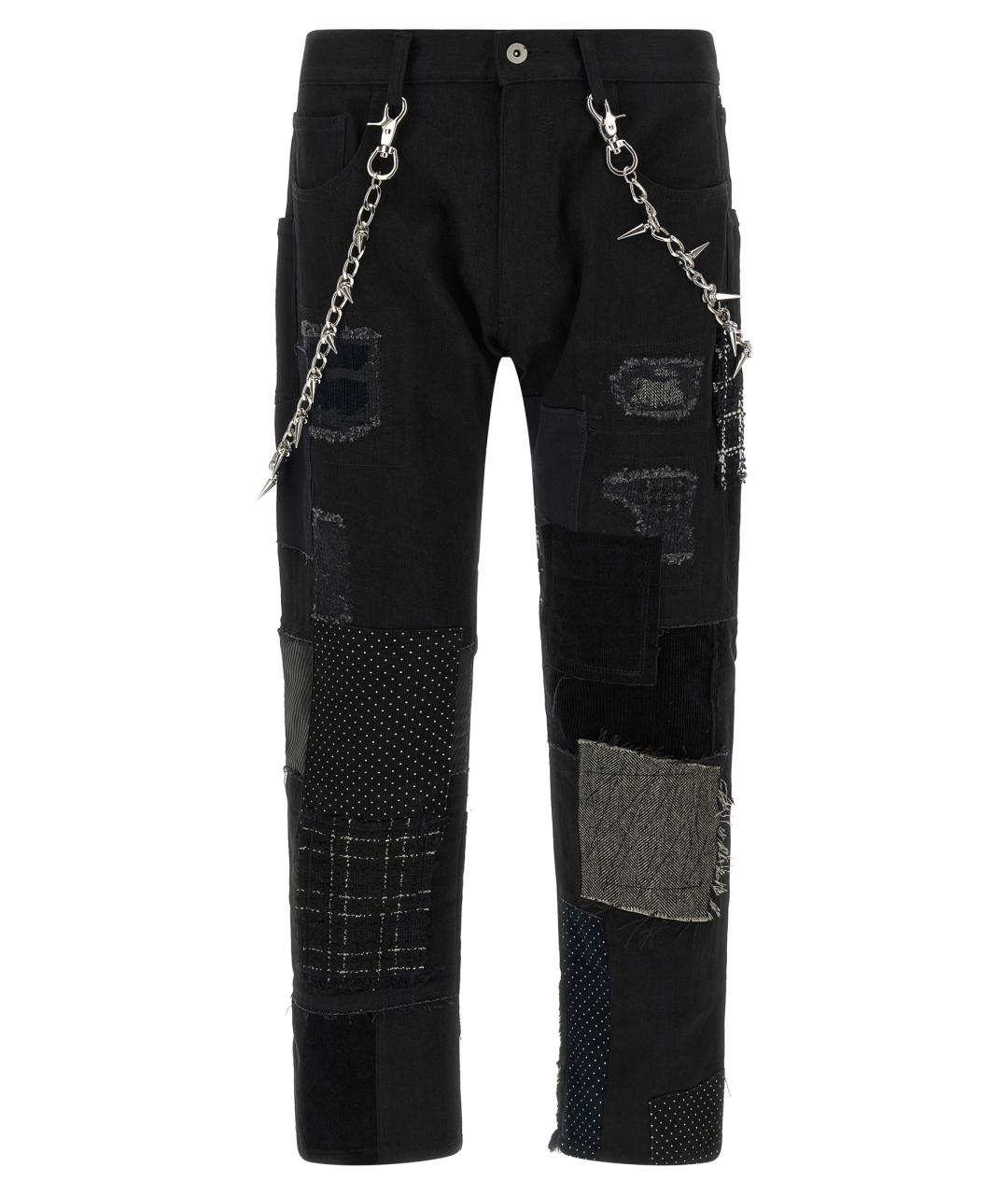 JUNYA WATANABE Черные хлопковые прямые джинсы, фото 2
