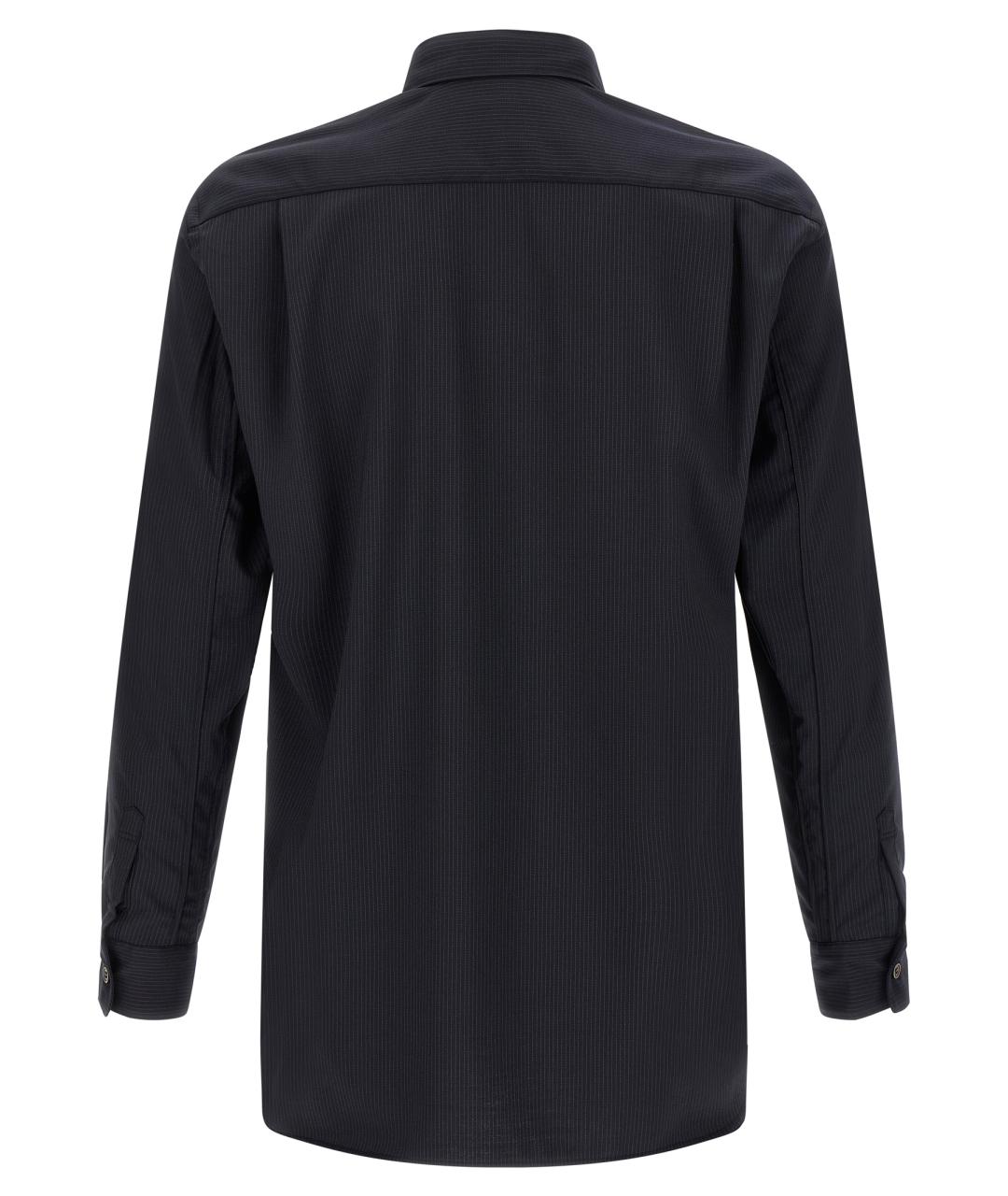 COMME DES GARÇONS SHIRT Синяя хлопко-полиэстеровая классическая рубашка, фото 2