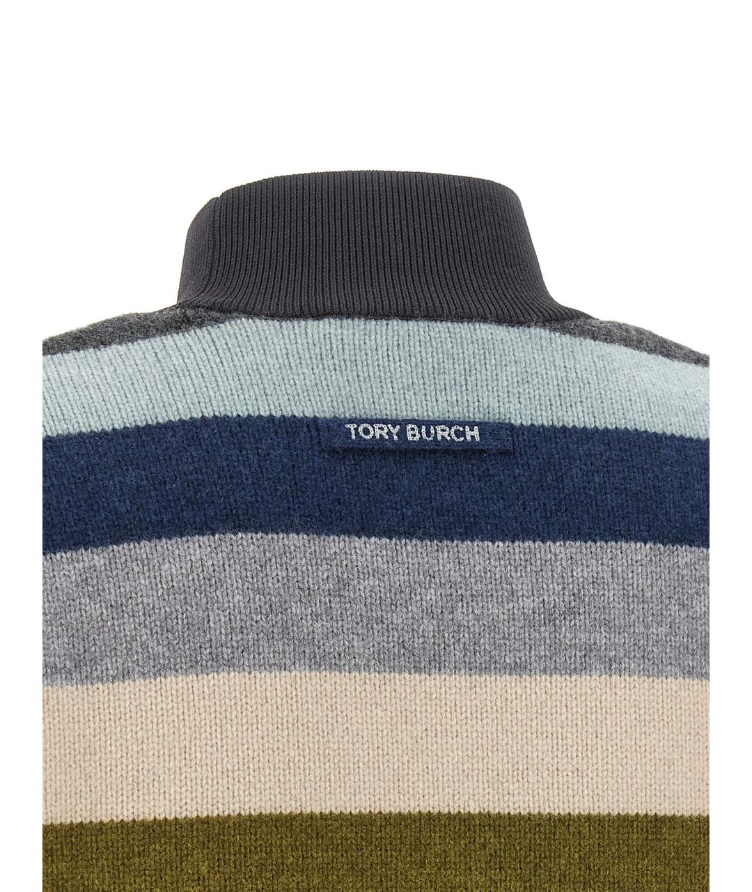 TORY BURCH Мульти шерстяная водолазка, фото 4