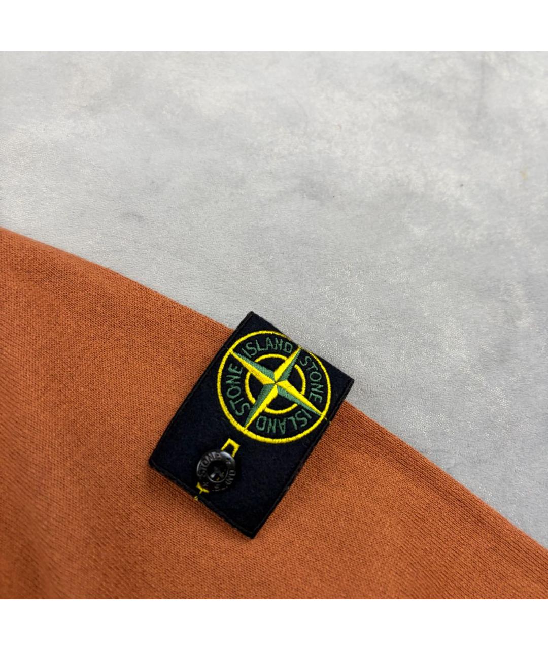 STONE ISLAND Оранжевый хлопковый джемпер / свитер, фото 3