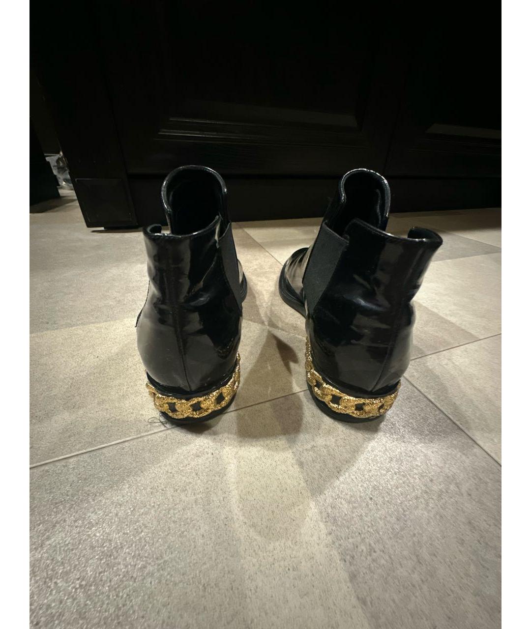 CASADEI Черные ботинки из лакированной кожи, фото 4