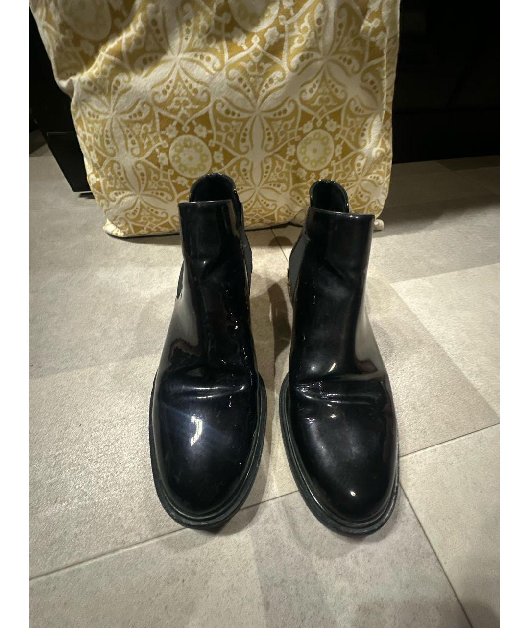 CASADEI Черные ботинки из лакированной кожи, фото 2