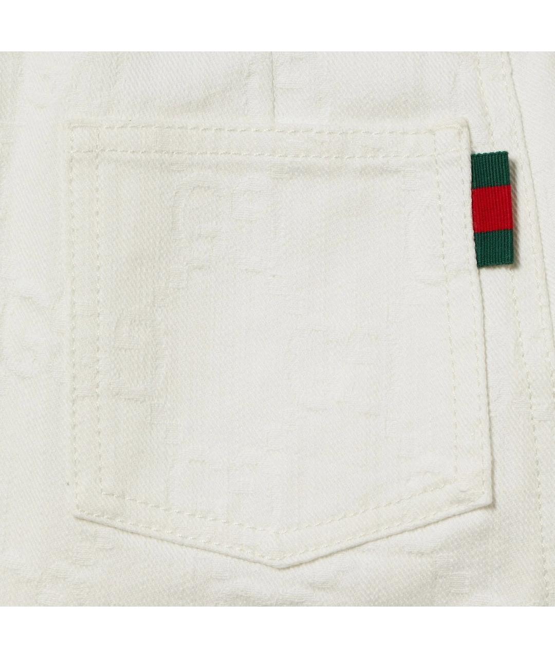 GUCCI Белая хлопковая юбка, фото 3