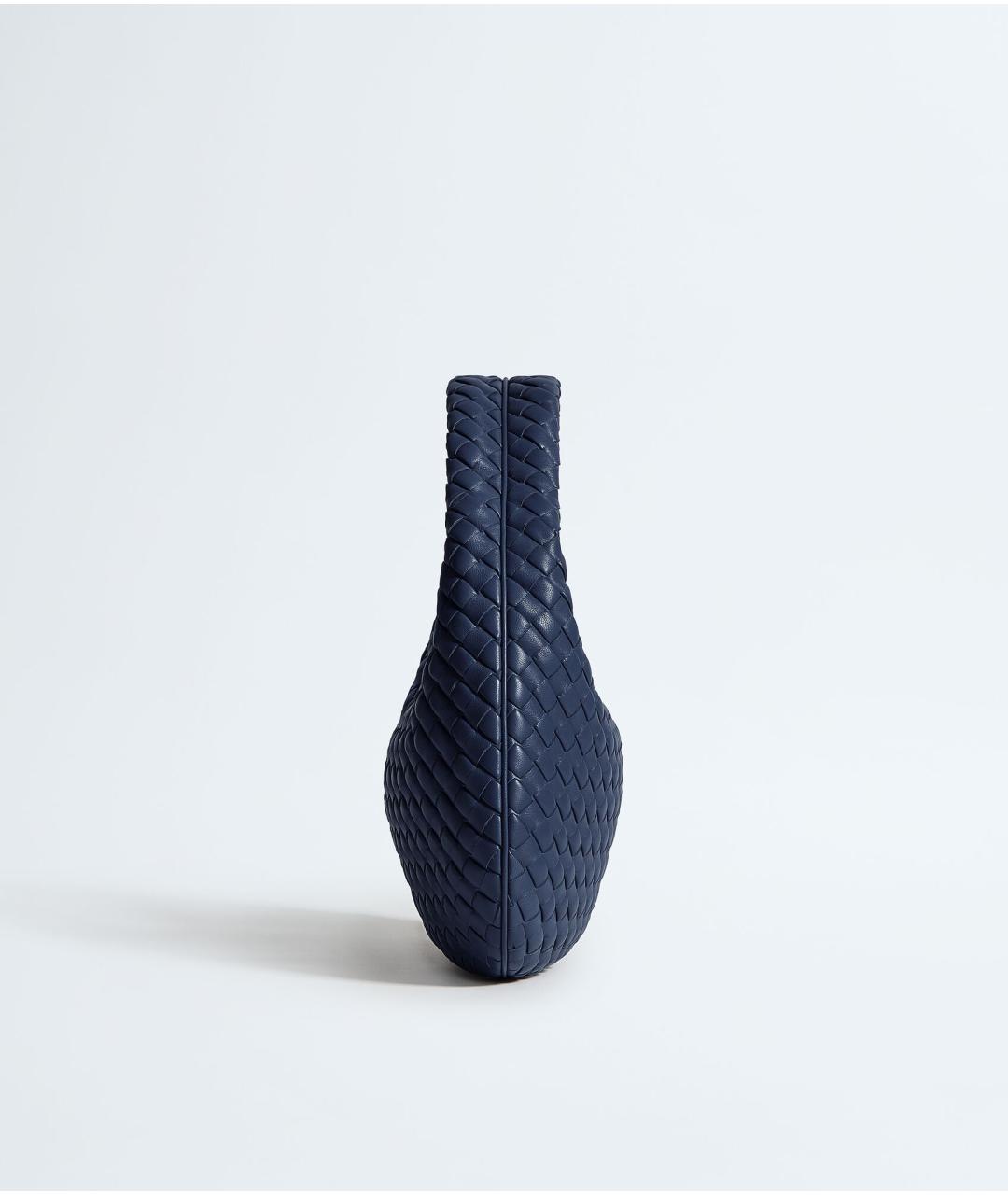 BOTTEGA VENETA Синяя кожаная сумка с короткими ручками, фото 4