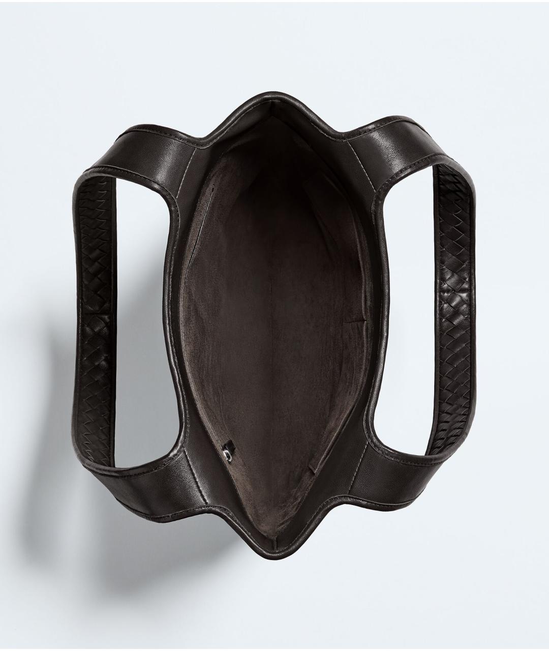 BOTTEGA VENETA Коричневая кожаная сумка тоут, фото 3