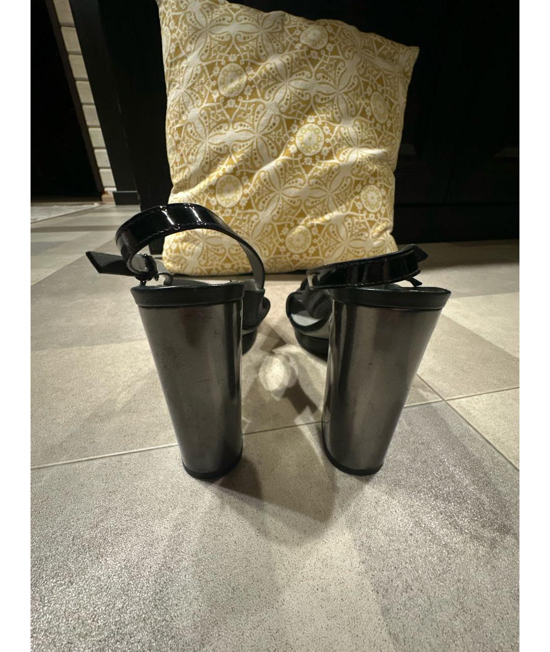 KARL LAGERFELD Черные кожаные туфли, фото 4