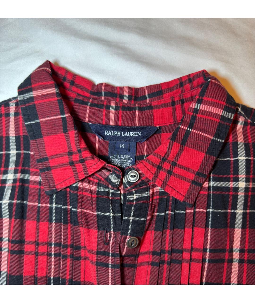 RALPH LAUREN Красная хлопковая рубашка/блузка, фото 4