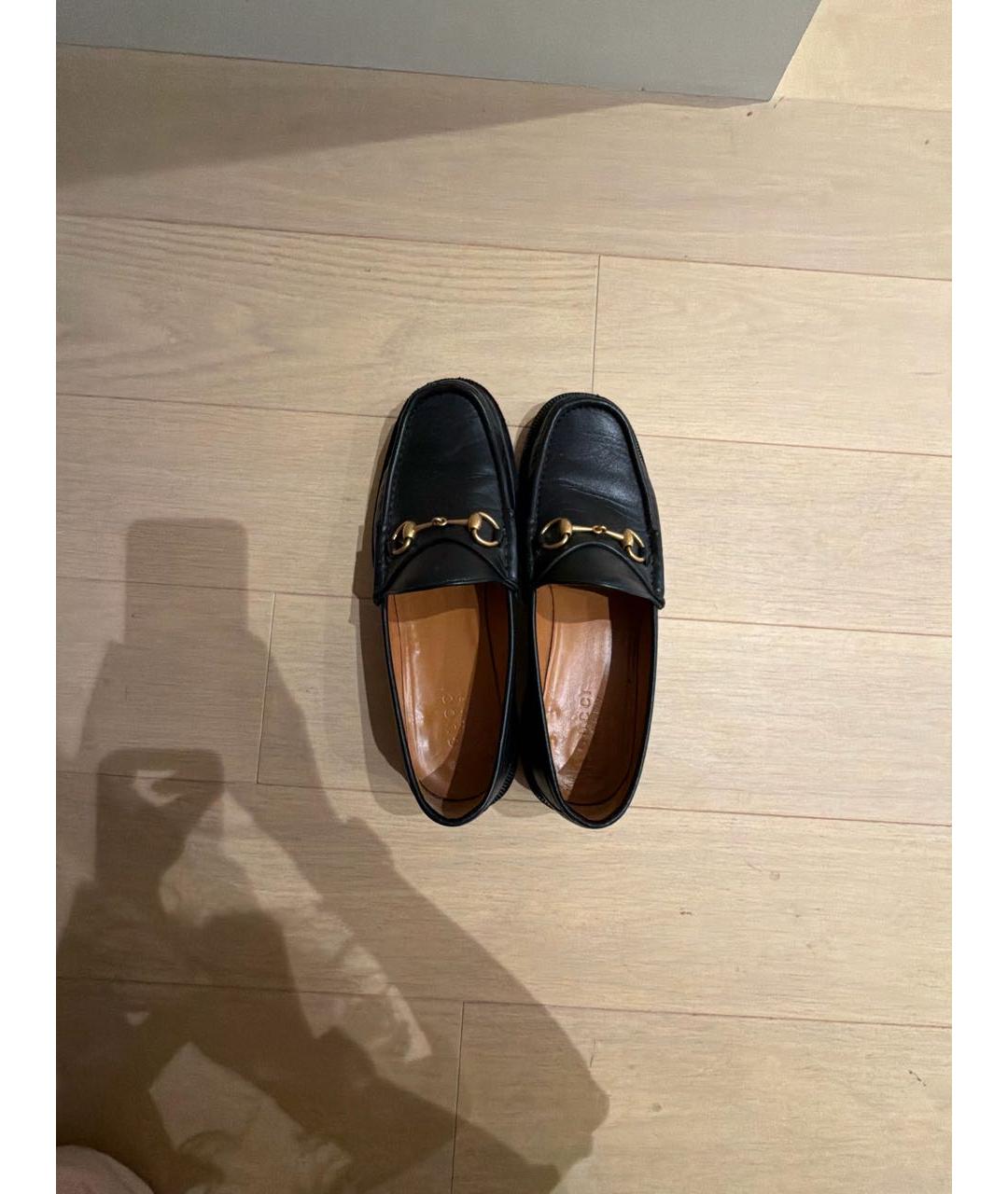 GUCCI Черные кожаные лоферы, фото 3