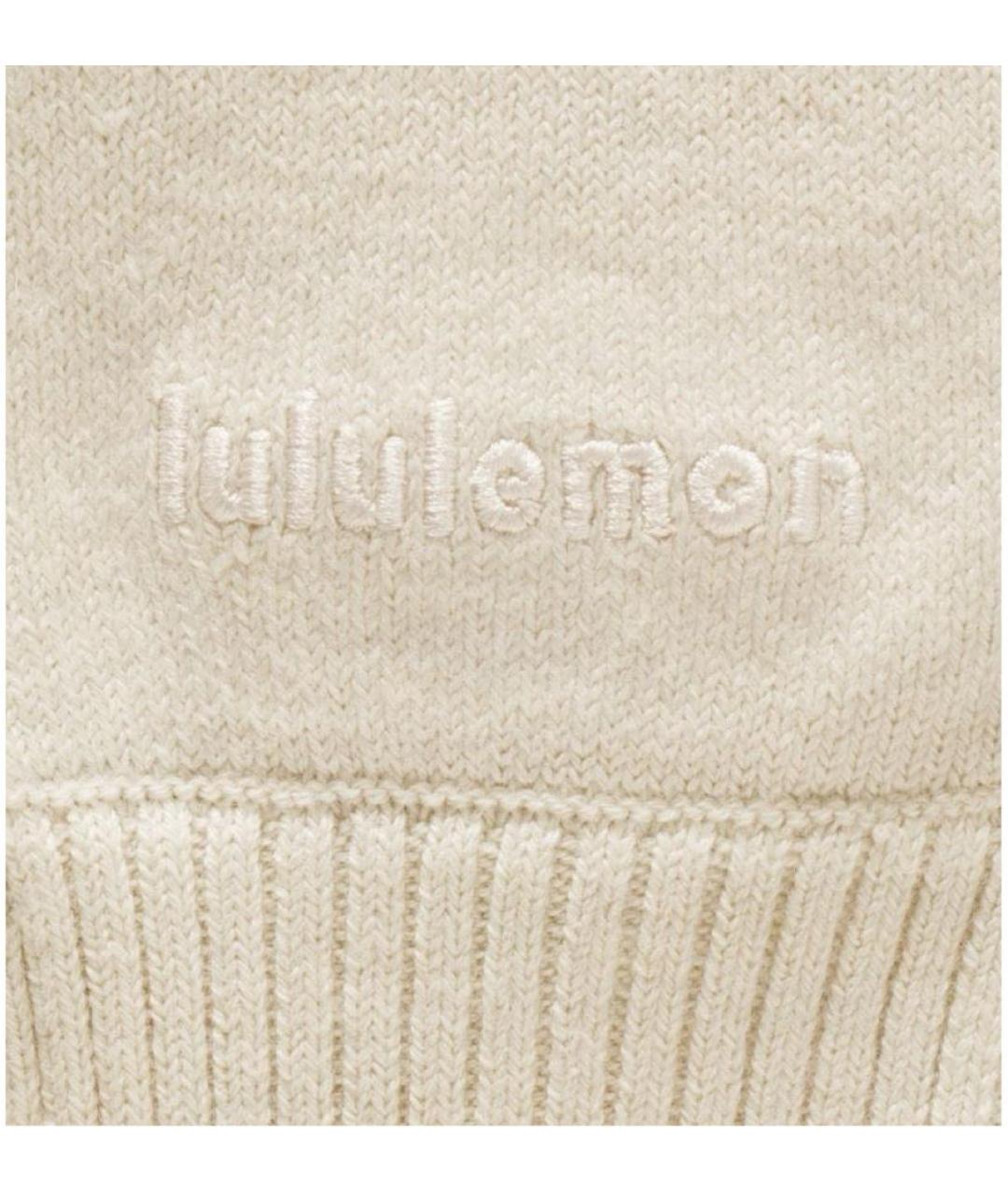 Lululemon Бежевые шерстяные перчатки, фото 5
