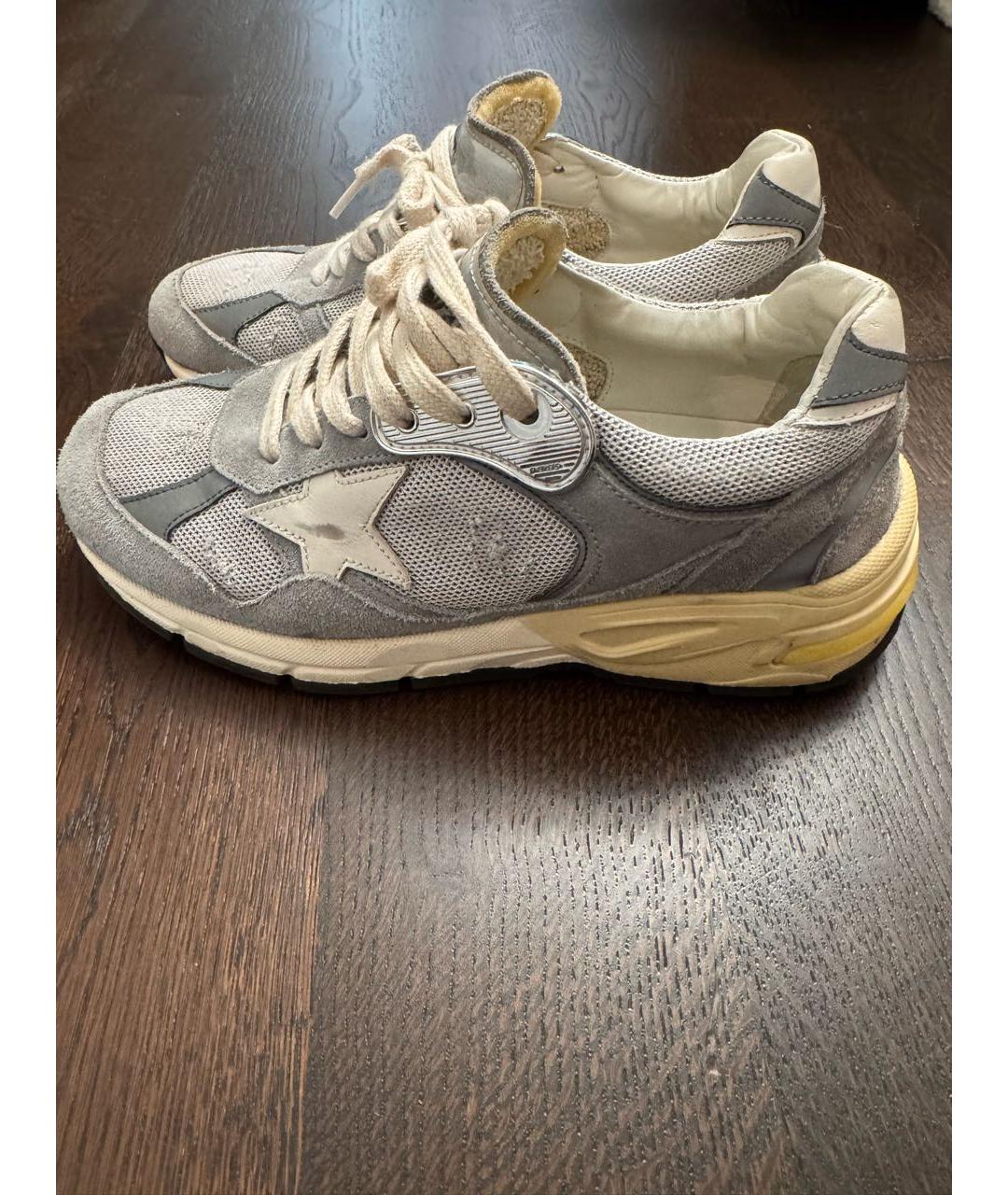 GOLDEN GOOSE Бежевые текстильные кроссовки, фото 9